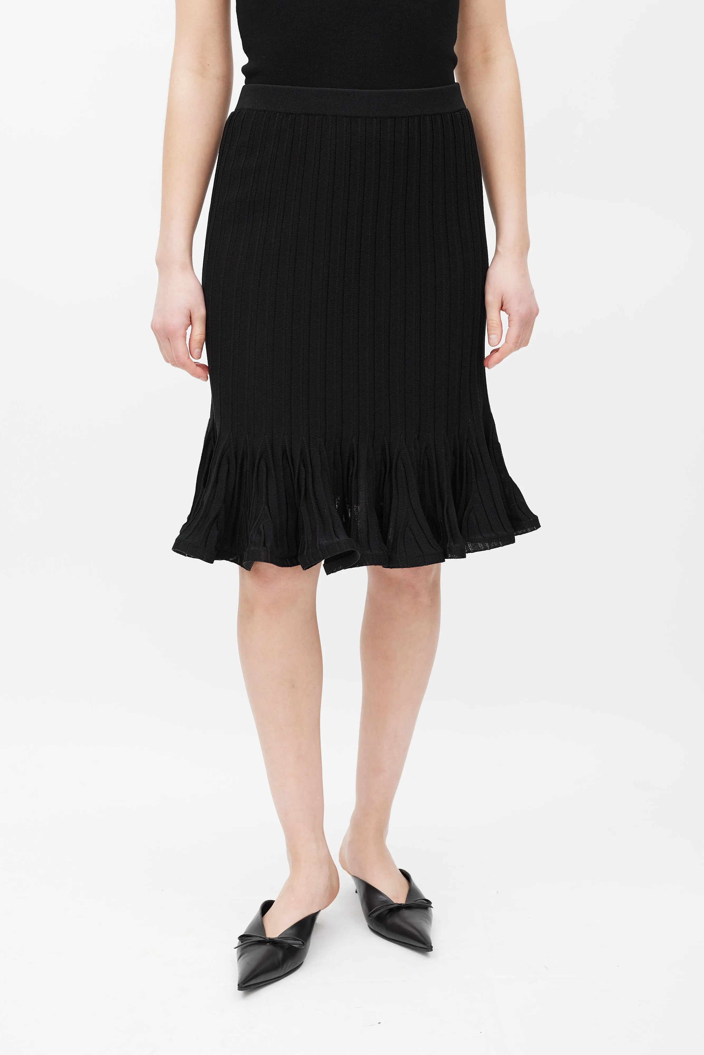 Knit Ruffled Skirt sold by VSP Consignment