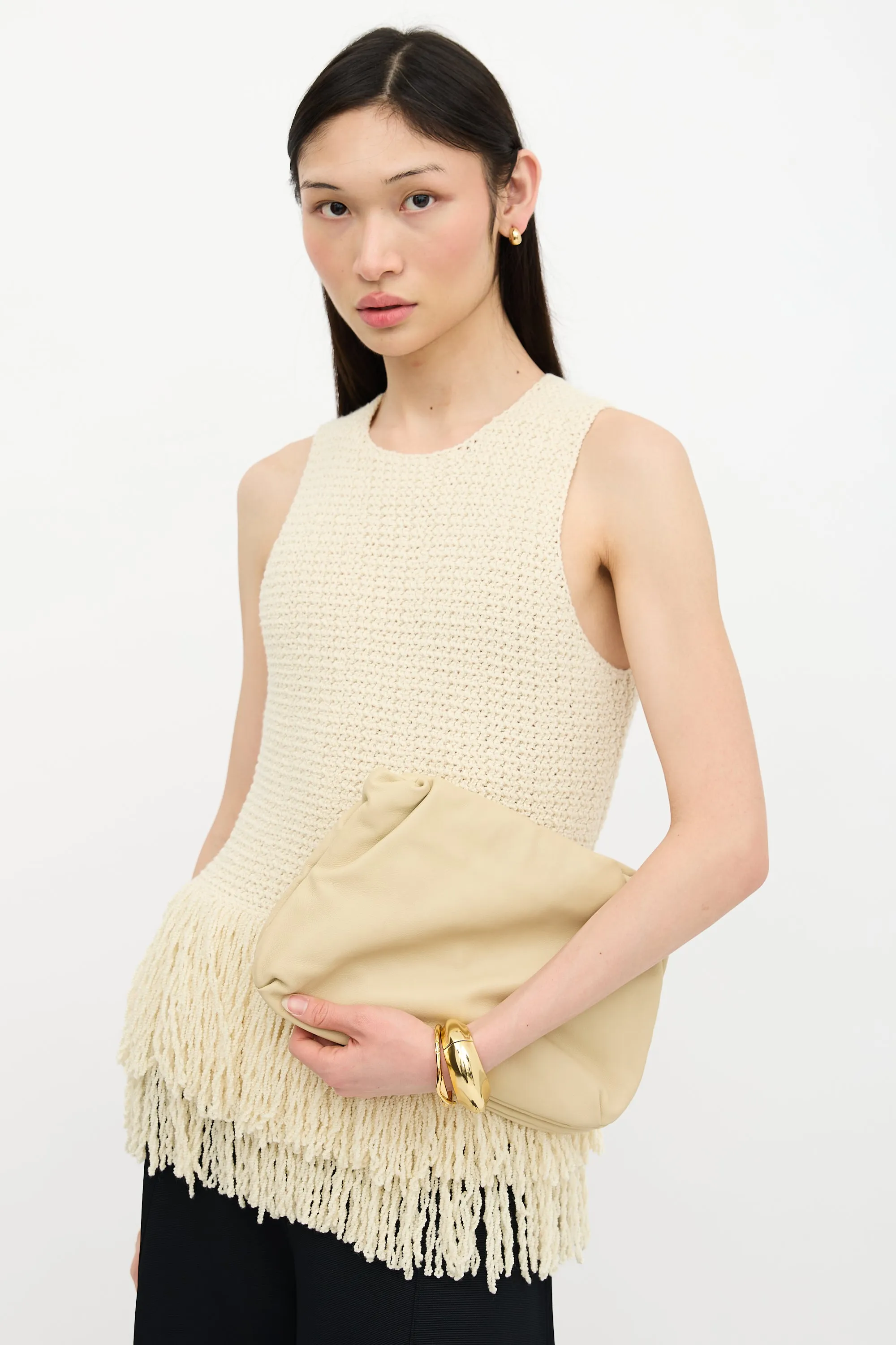 Leather Bourse Clutch Bag sold by VSP Consignment