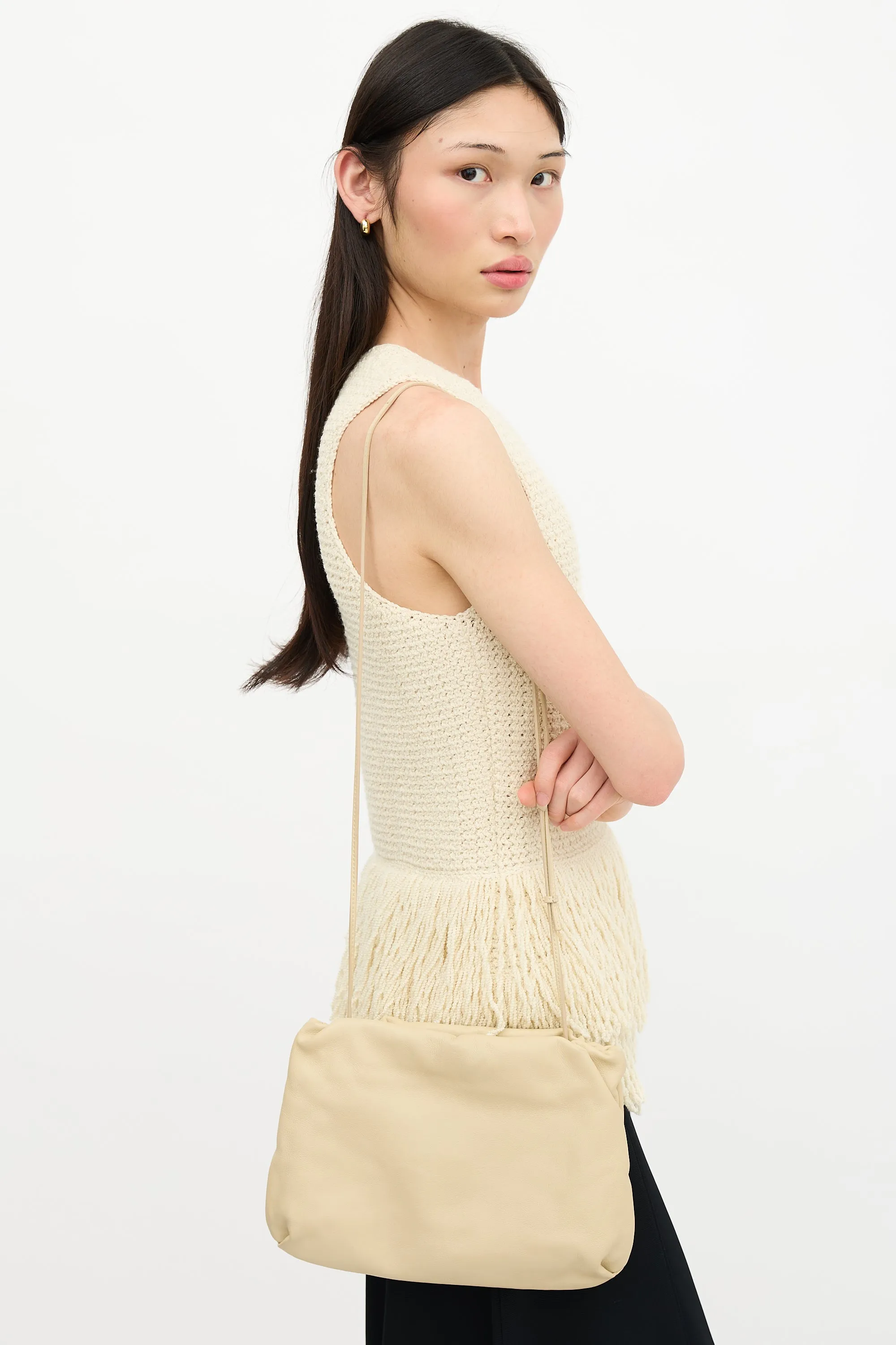 Leather Bourse Clutch Bag sold by VSP Consignment product image thumbnail 5