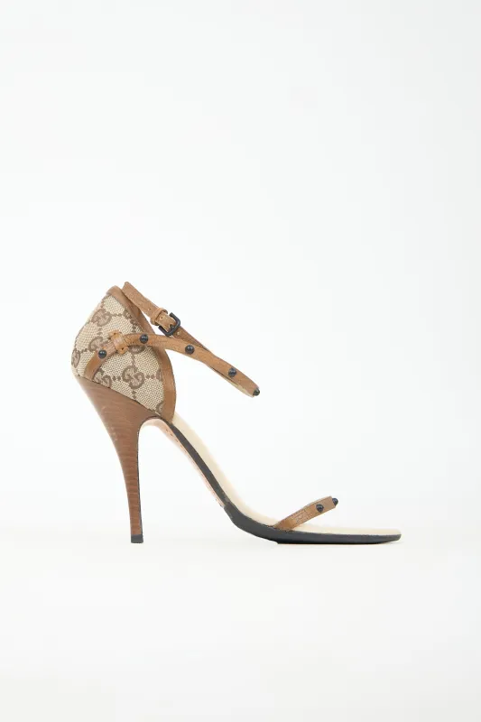 Leather & GG Canvas Sandal sold by VSP Consignment