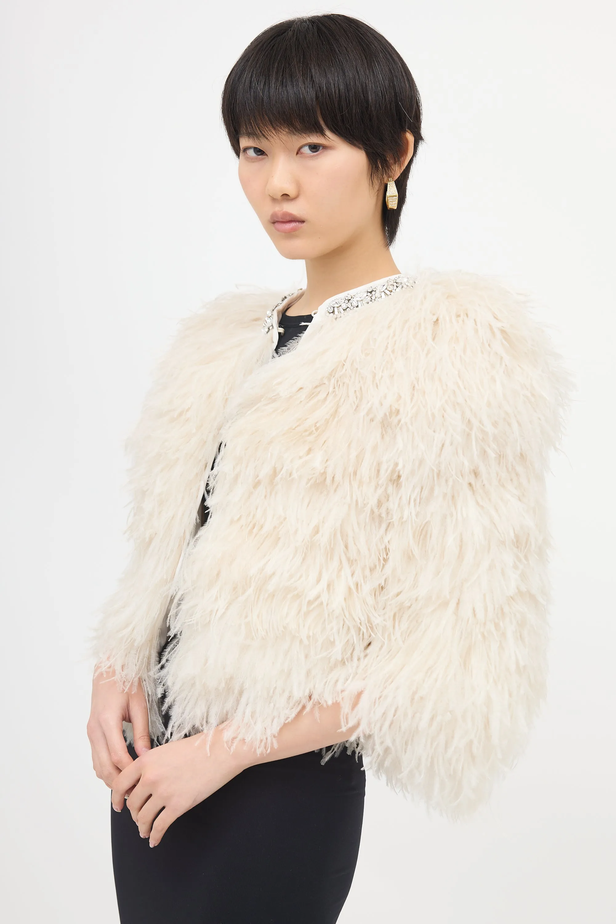 2017 Feather Jacket sold by VSP Consignment product image thumbnail 4