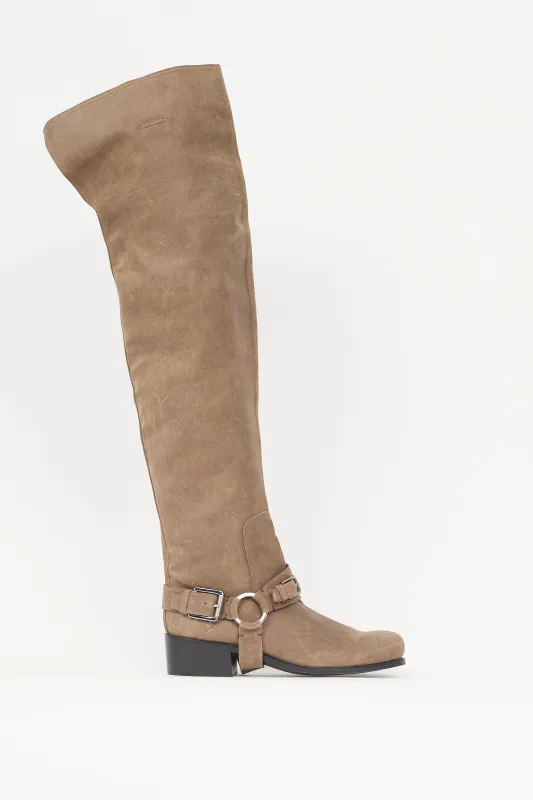 Suede Harness Boot sold by VSP Consignment