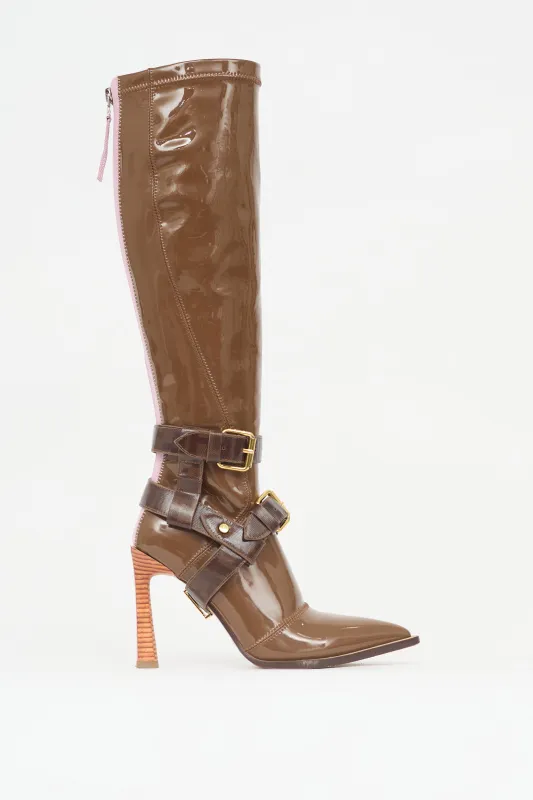 Patent FF Boot made by Fendi