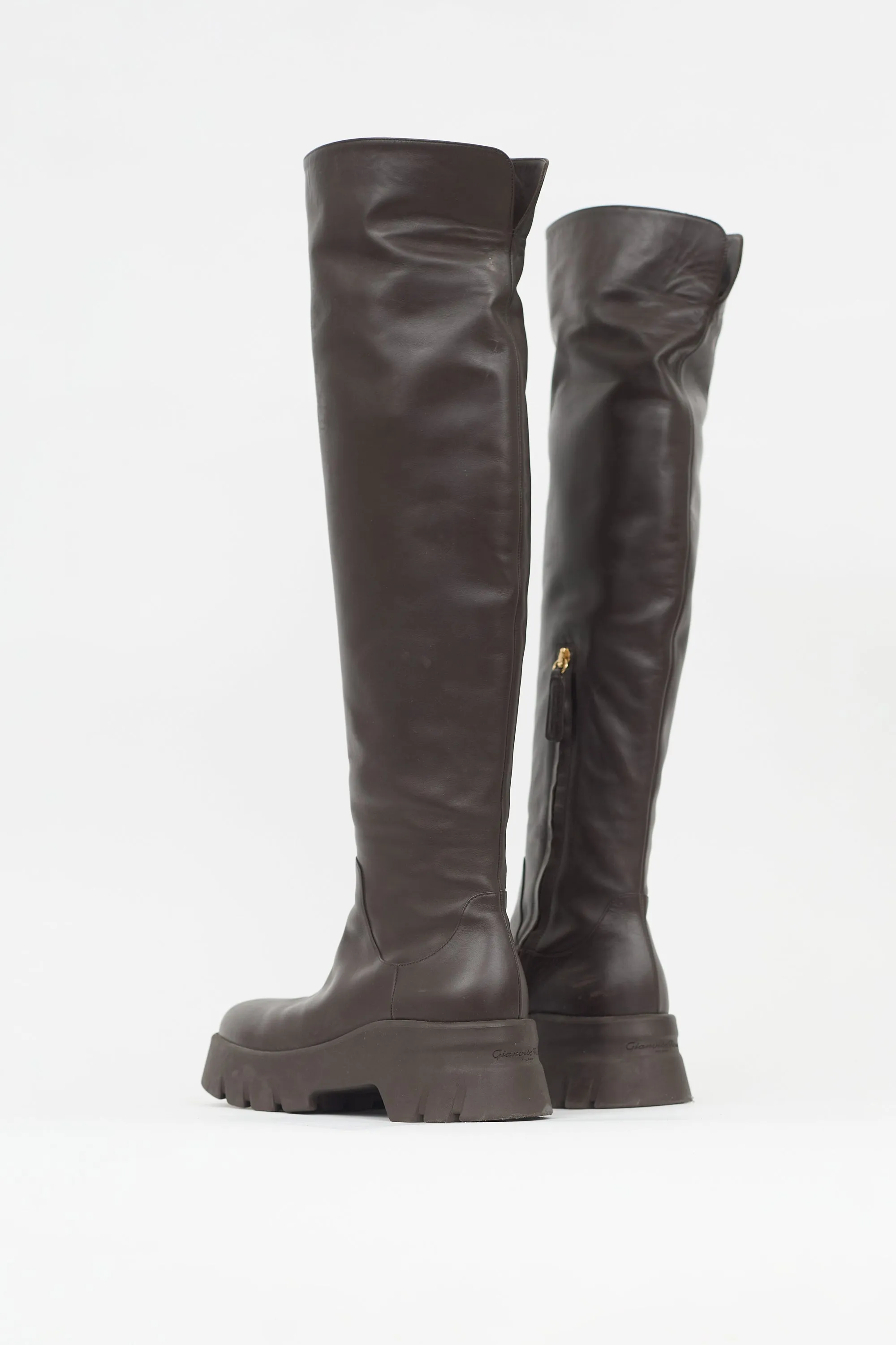 Leather Knee High Boot sold by VSP Consignment product image thumbnail 4