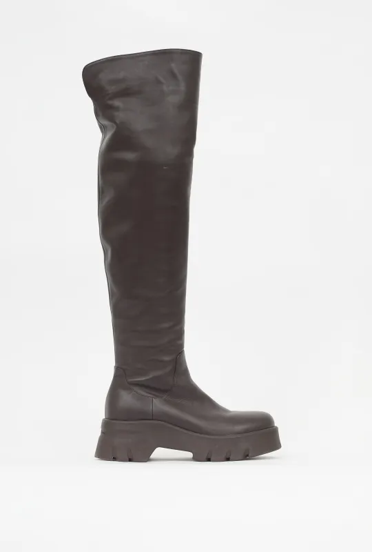 Leather Knee High Boot sold by VSP Consignment