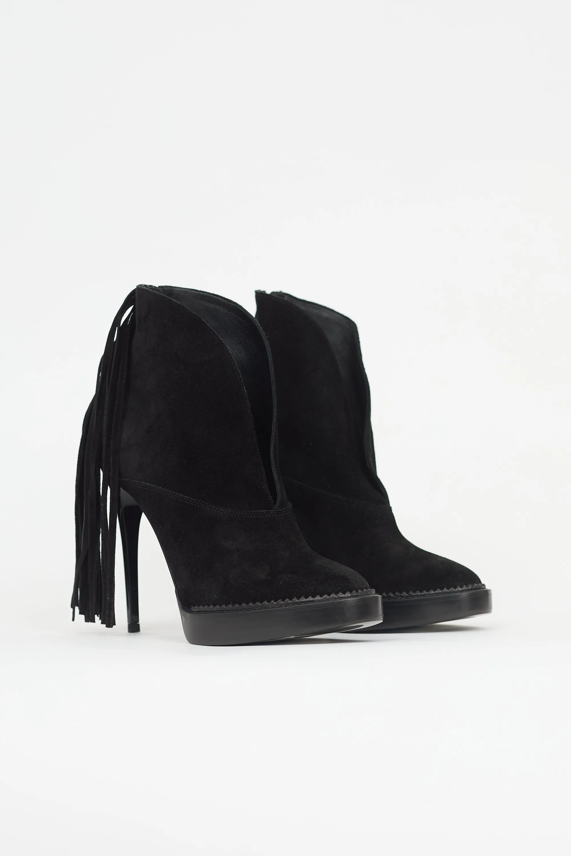 Suede Nadie Fringe Boot sold by VSP Consignment product image thumbnail 2