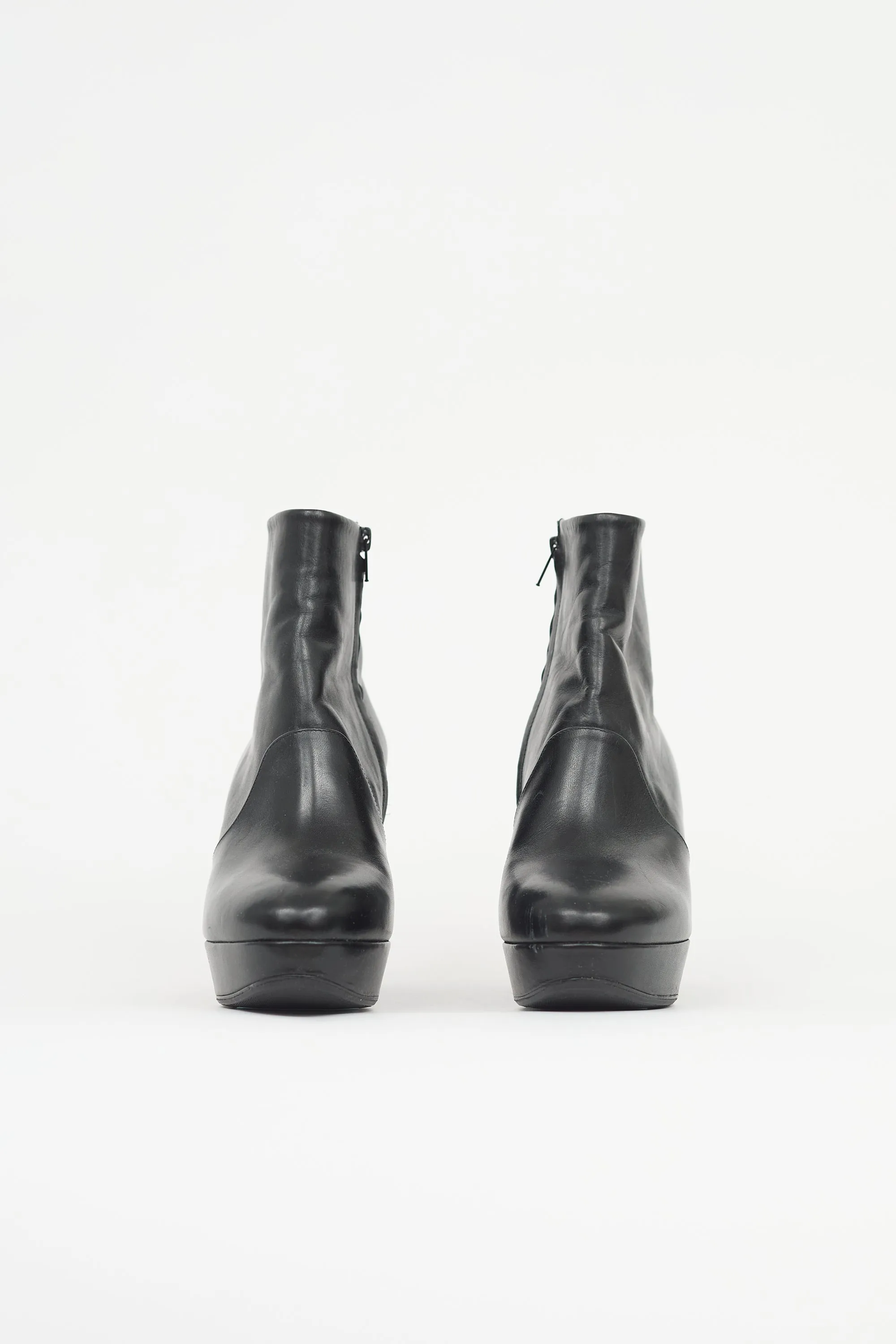 Leather Platform Boot sold by VSP Consignment product image thumbnail 3