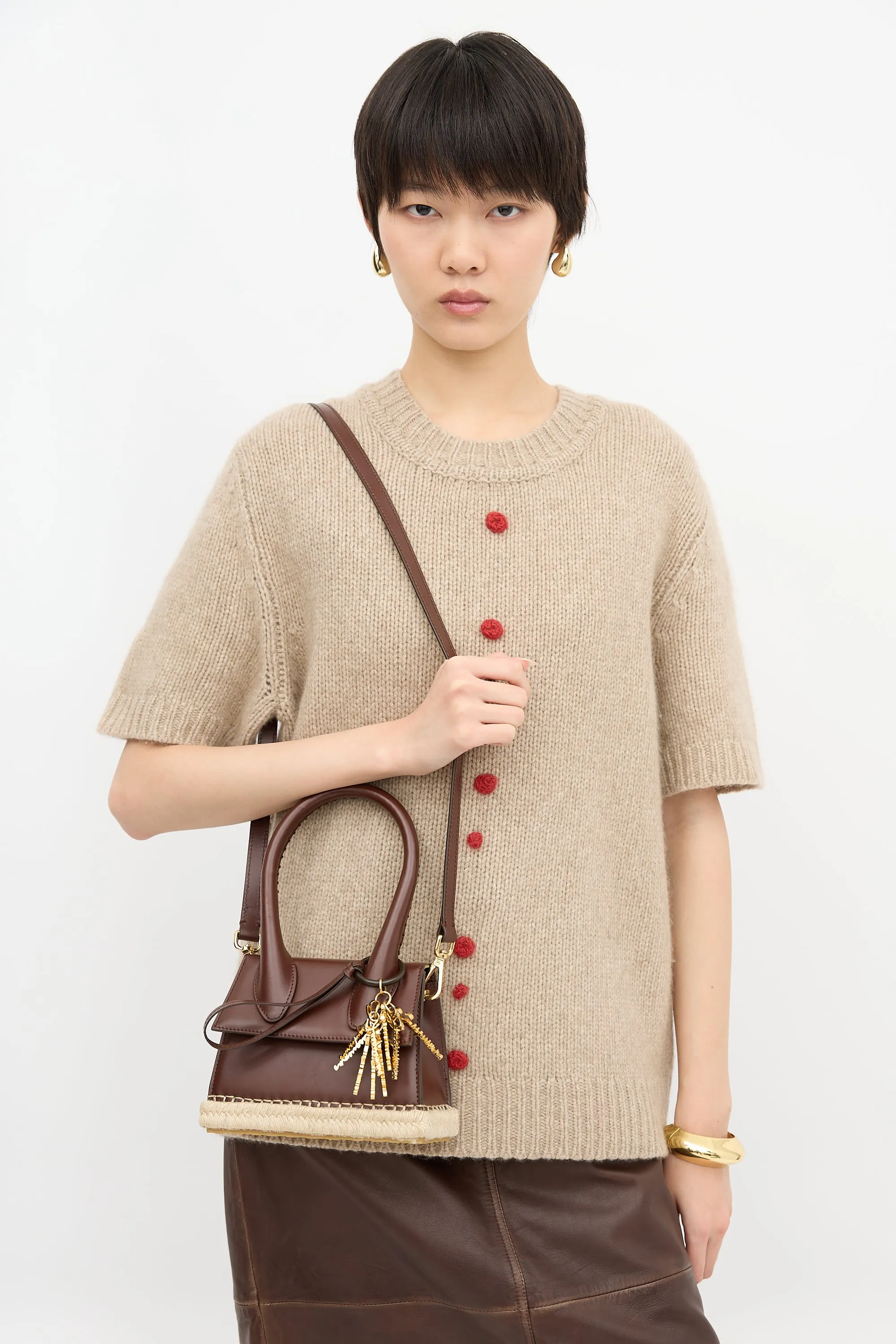 Leather Le Chiquito Moyen Cordao Bag sold by VSP Consignment product image thumbnail 2