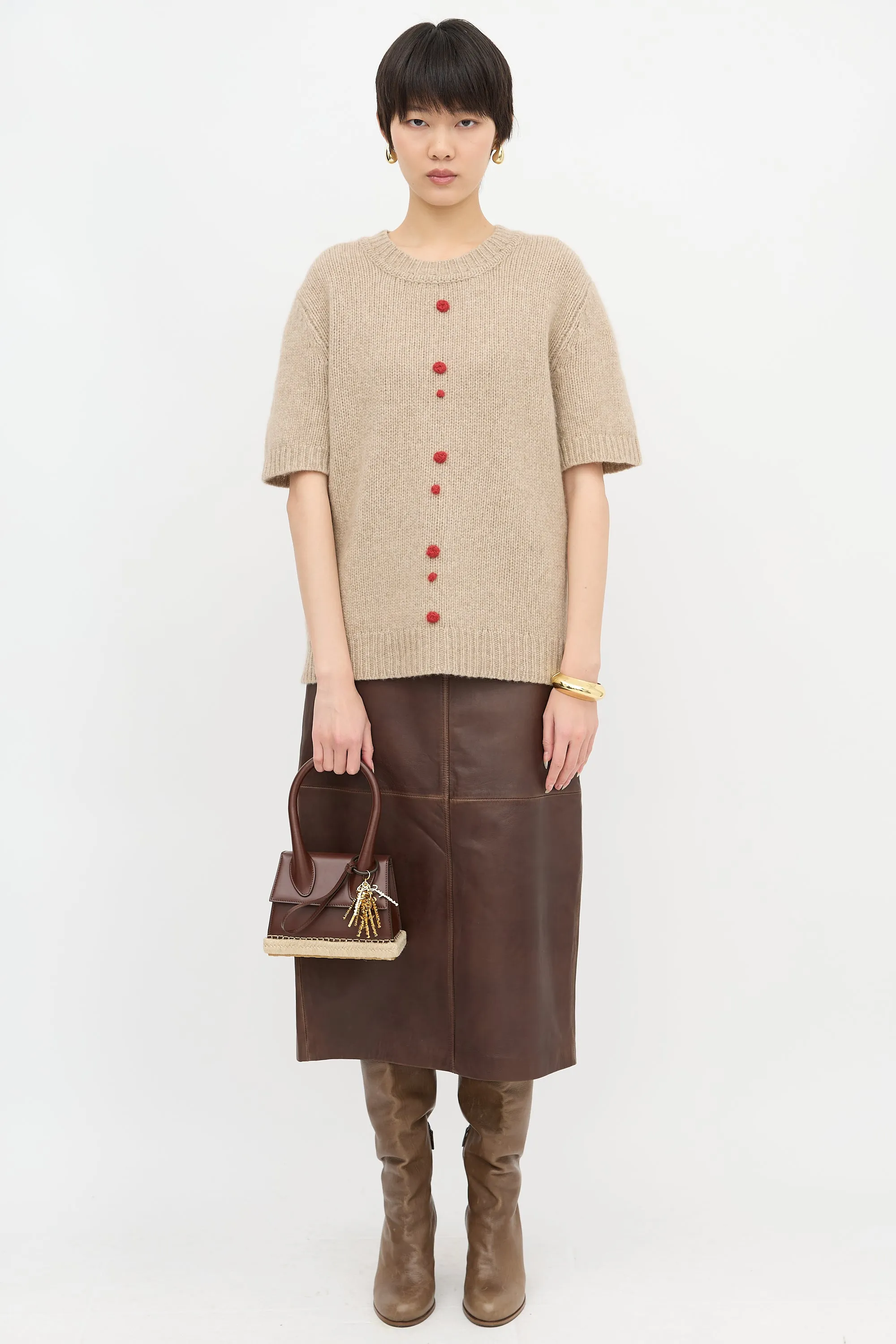 Leather Le Chiquito Moyen Cordao Bag sold by VSP Consignment product image thumbnail 4