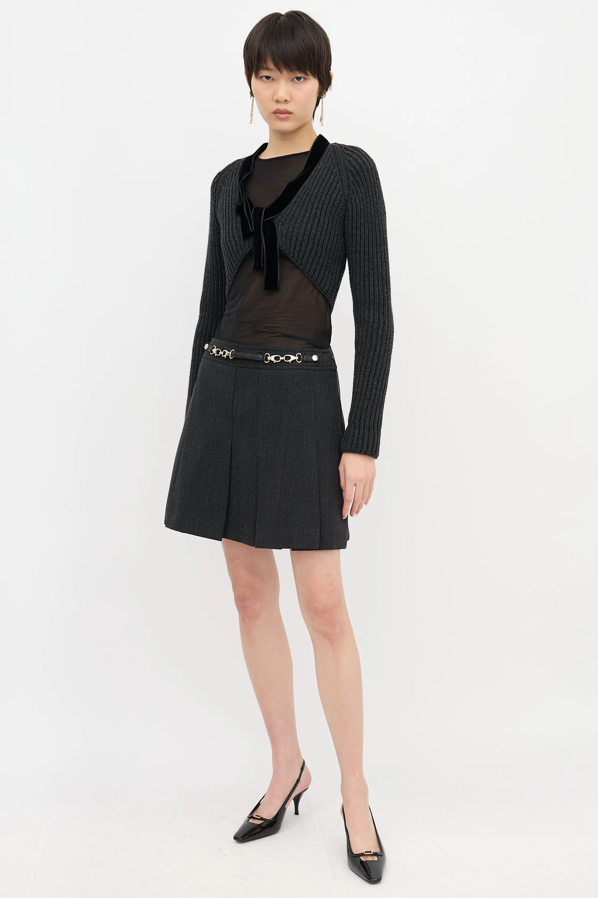 Wool Pleated Skirt sold by VSP Consignment product image thumbnail 2