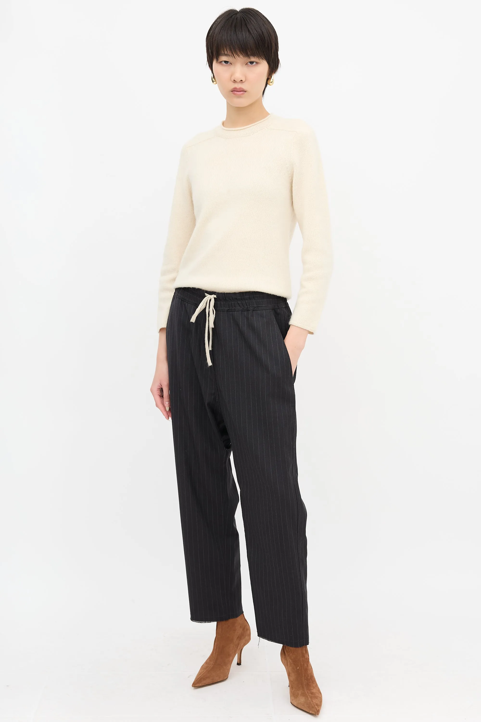 Pinstripe Tapered Trouser sold by VSP Consignment product image thumbnail 2