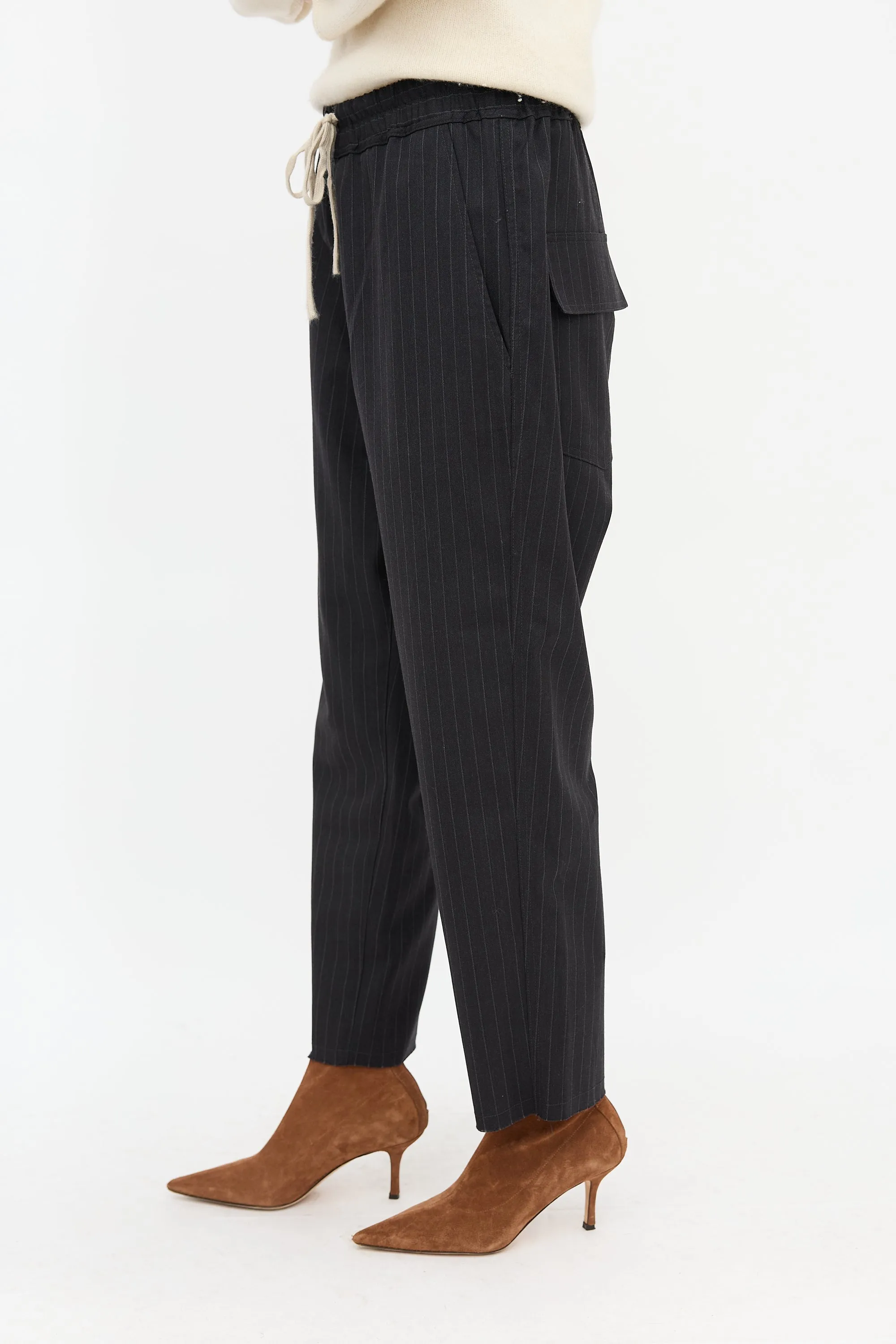 Pinstripe Tapered Trouser sold by VSP Consignment product image thumbnail 3