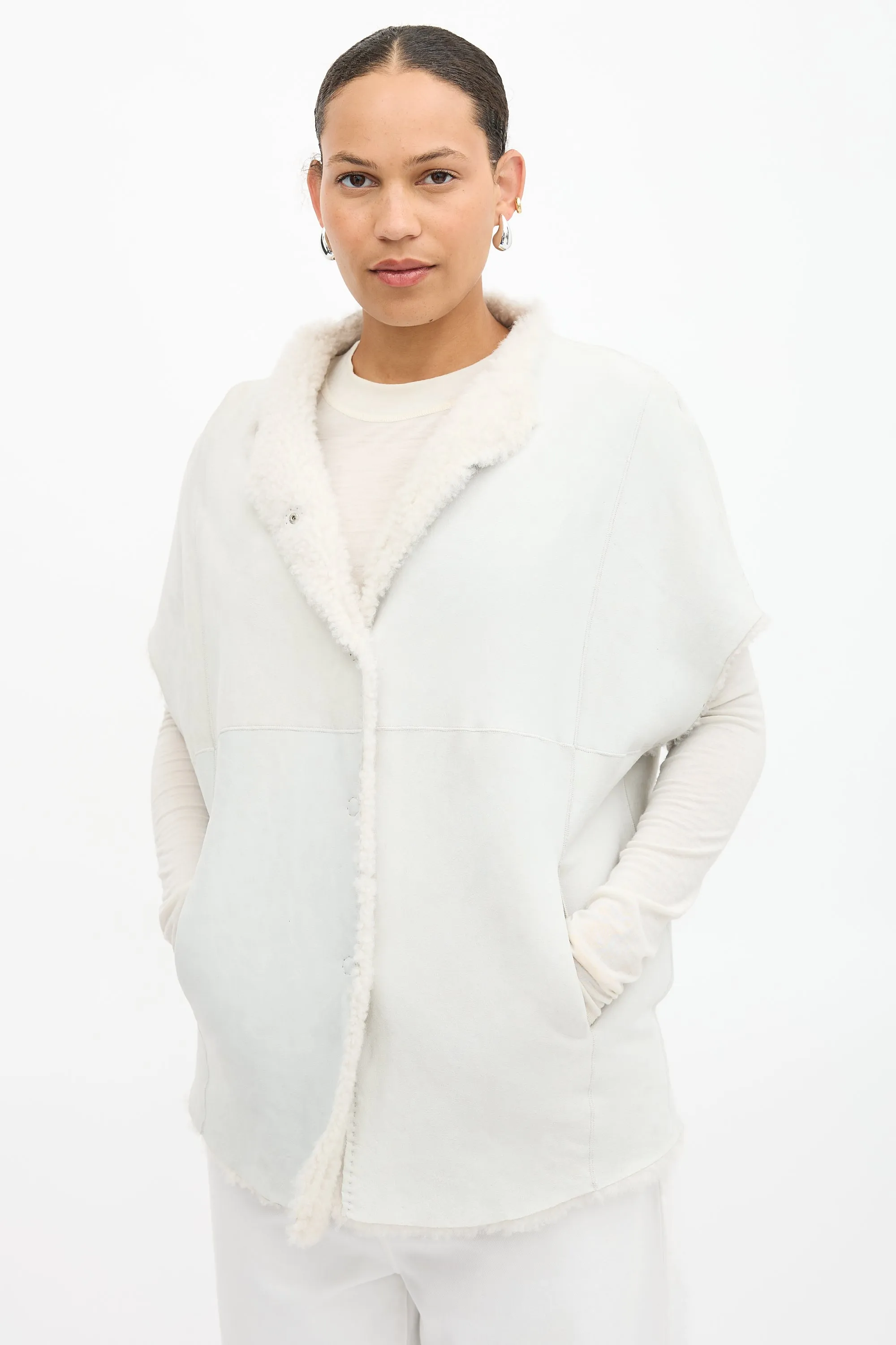 Suede & Shearling Jacket sold by VSP Consignment product image thumbnail 3
