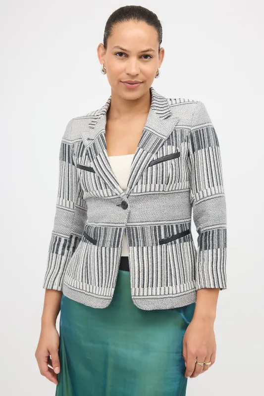 Woven 90's Shrunken Blazer sold by VSP Consignment