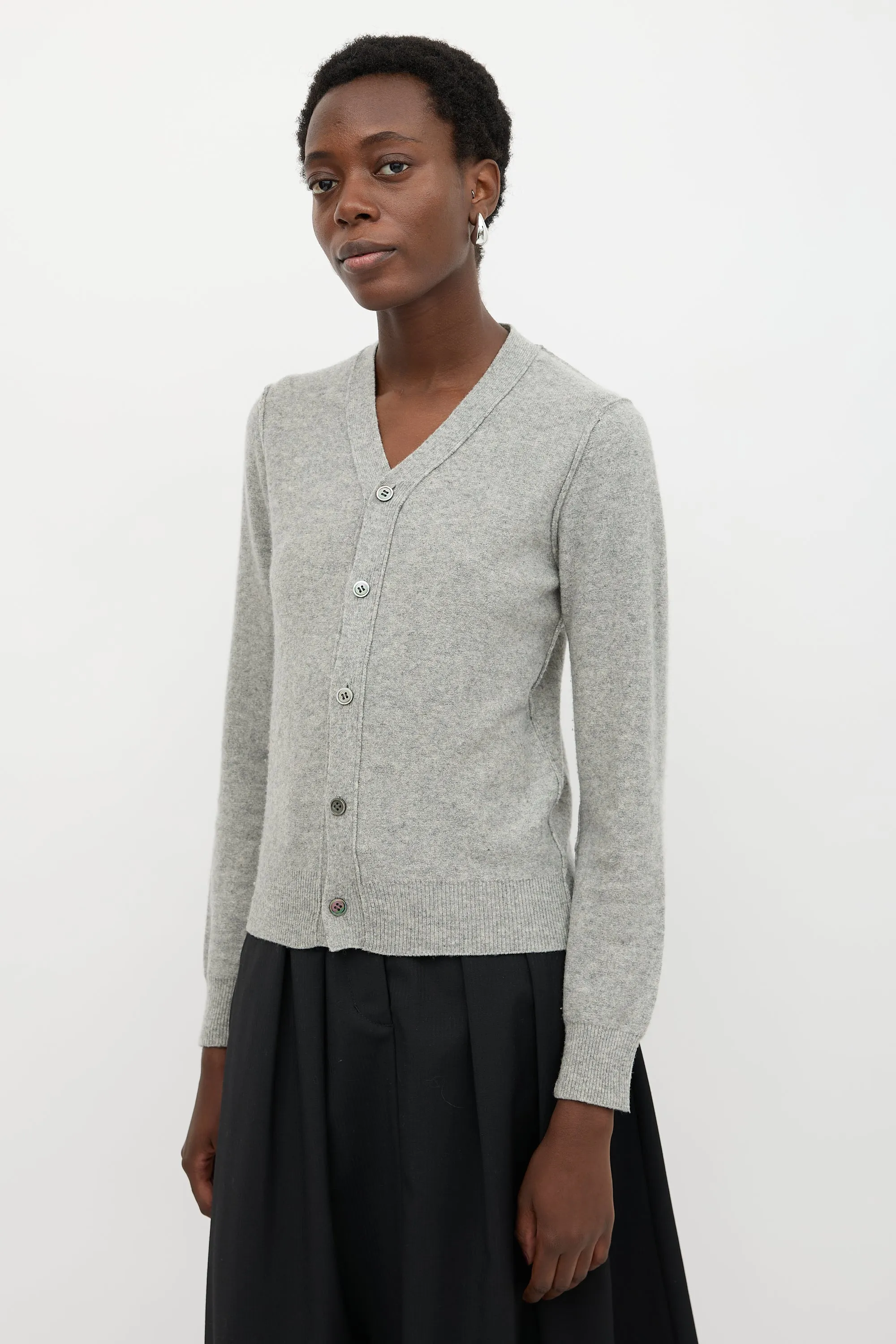 Wool Inverted Cardigan sold by VSP Consignment product image thumbnail 3