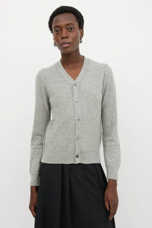 Wool Inverted Cardigan made by Comme des Garcons
