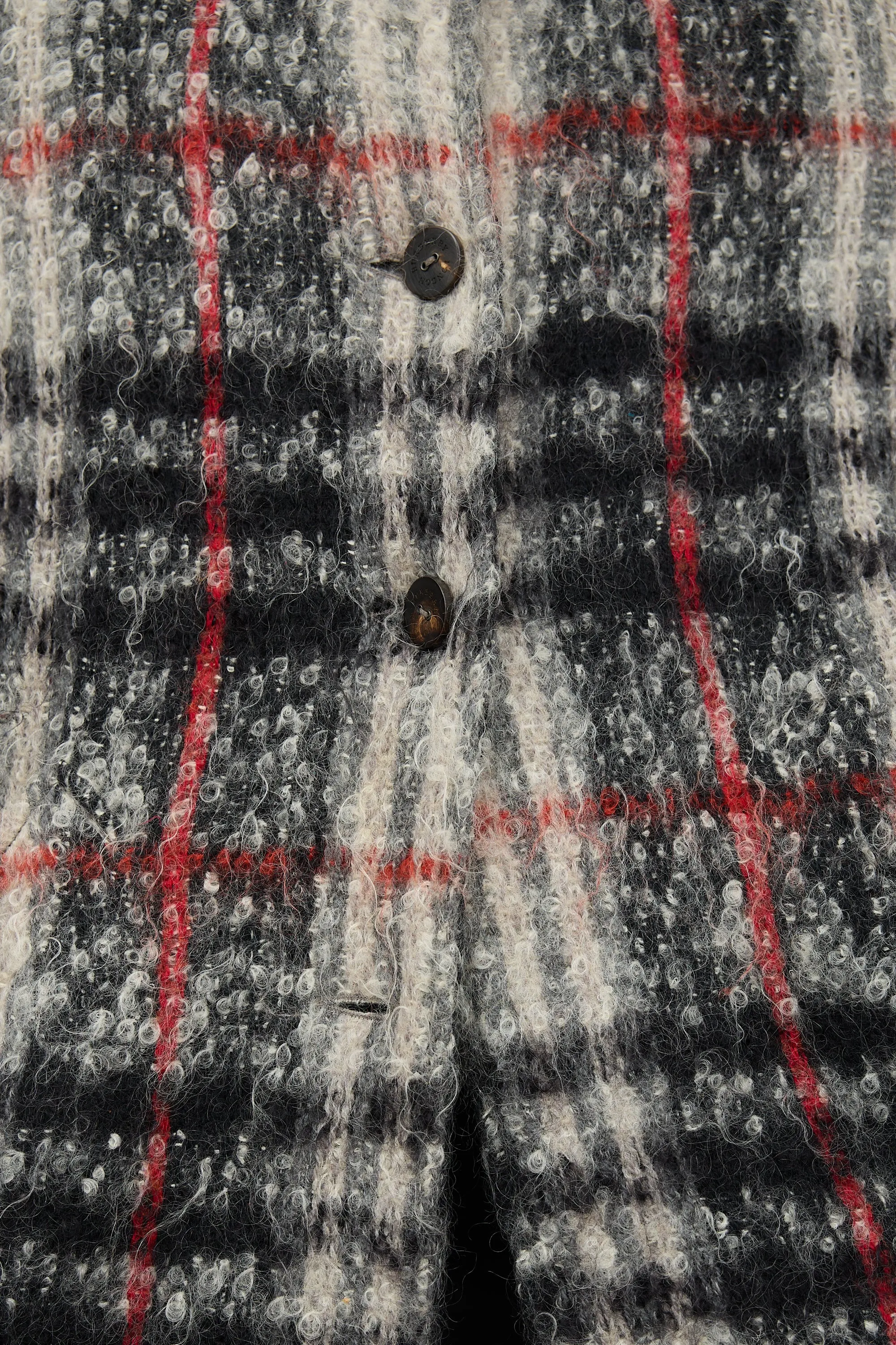 Wool & Mohair Check Cape Jacket sold by VSP Consignment product image thumbnail 5