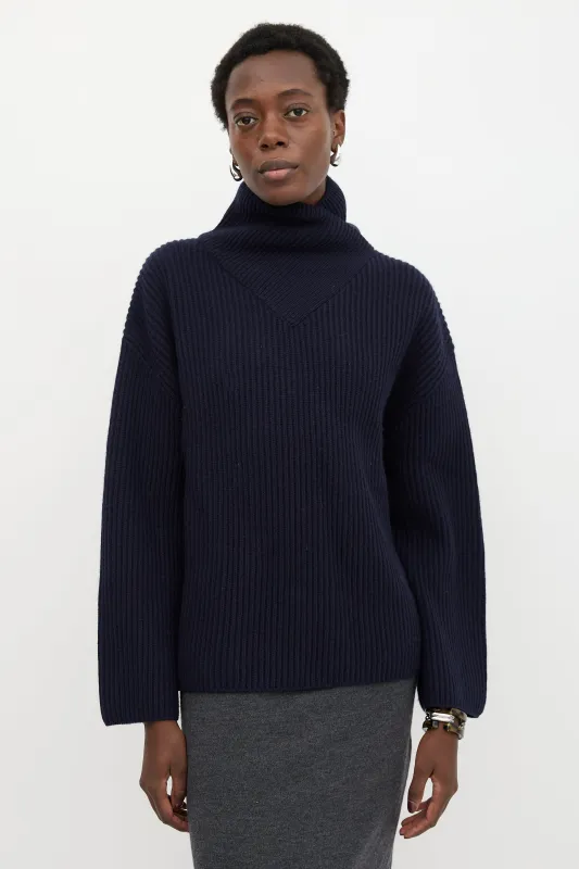 Wool Wrapped Neck Sweater sold by VSP Consignment
