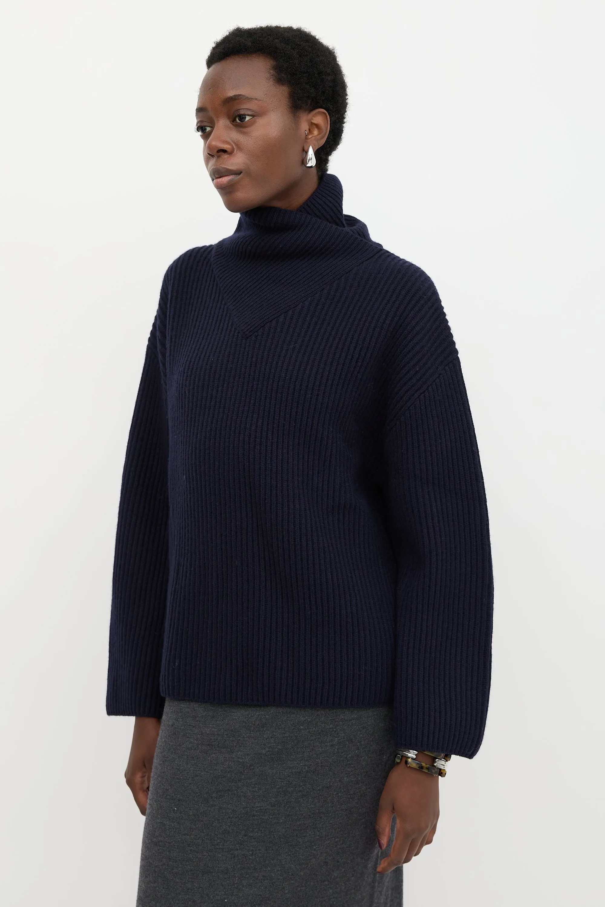 Wool Wrapped Neck Sweater sold by VSP Consignment product image thumbnail 3