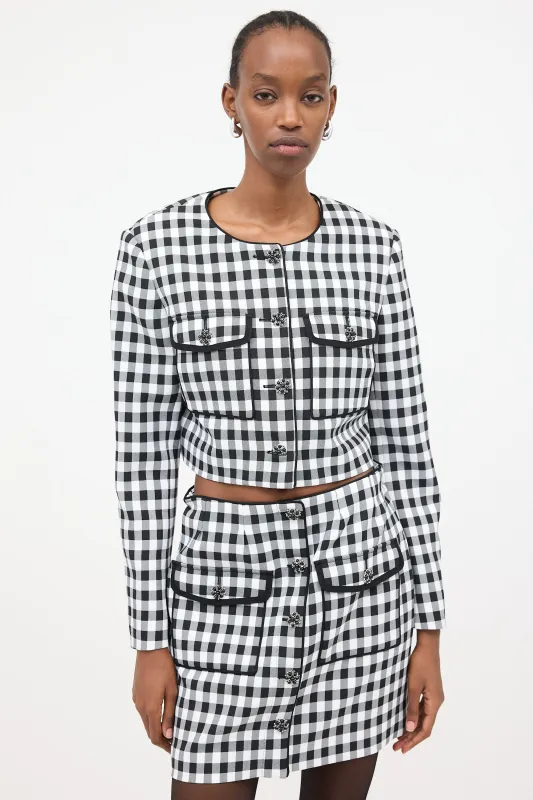 Cropped Gingham Jacket sold by VSP Consignment