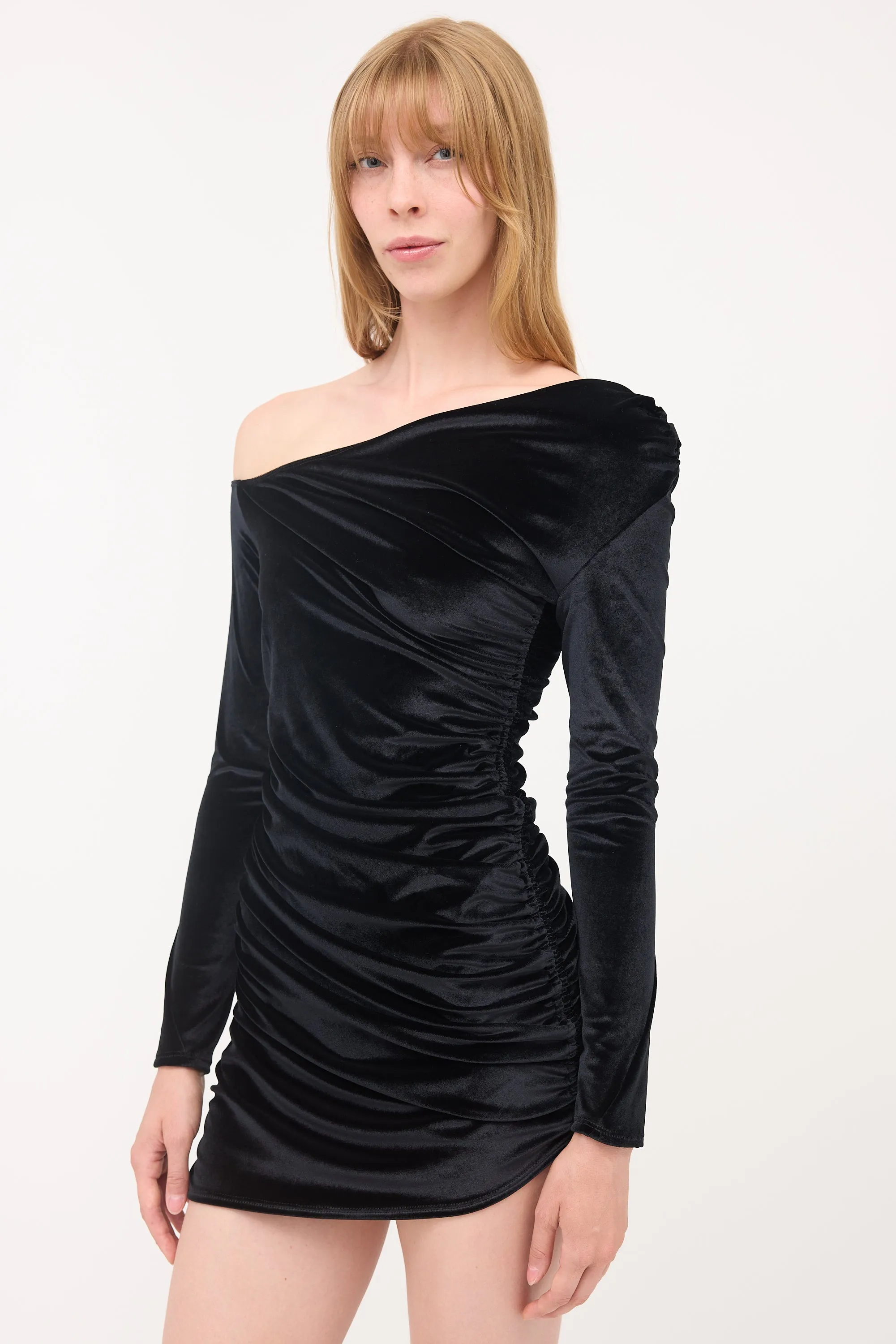 Velvet Asymmetrical Dress sold by VSP Consignment product image thumbnail 3