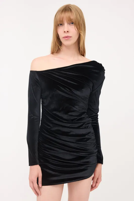 Velvet Asymmetrical Dress made by Sid Neigum