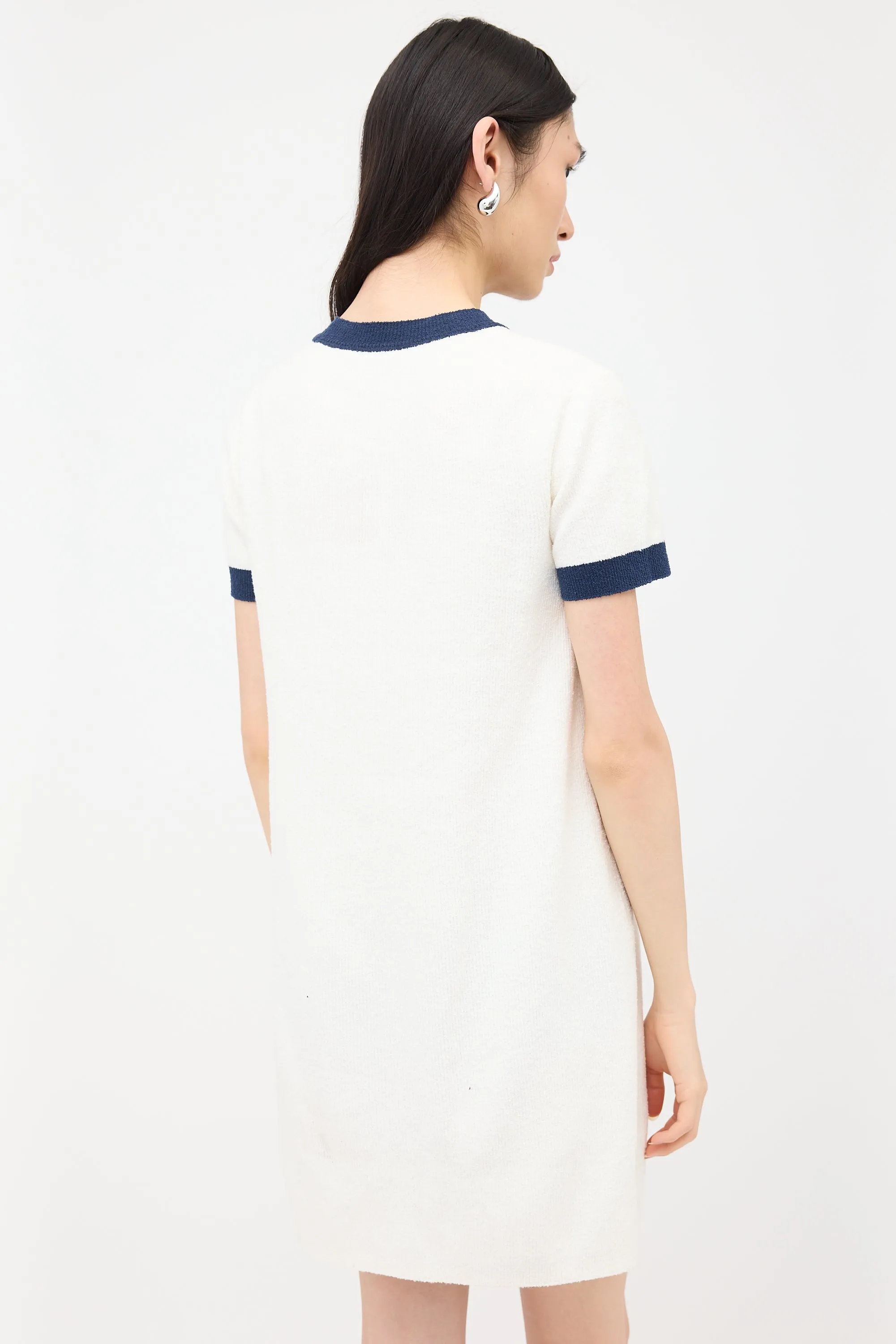 Terry Web Stripe Dress sold by VSP Consignment product image thumbnail 4