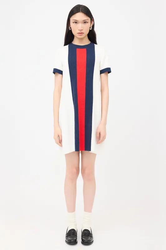 Terry Web Stripe Dress made by Gucci
