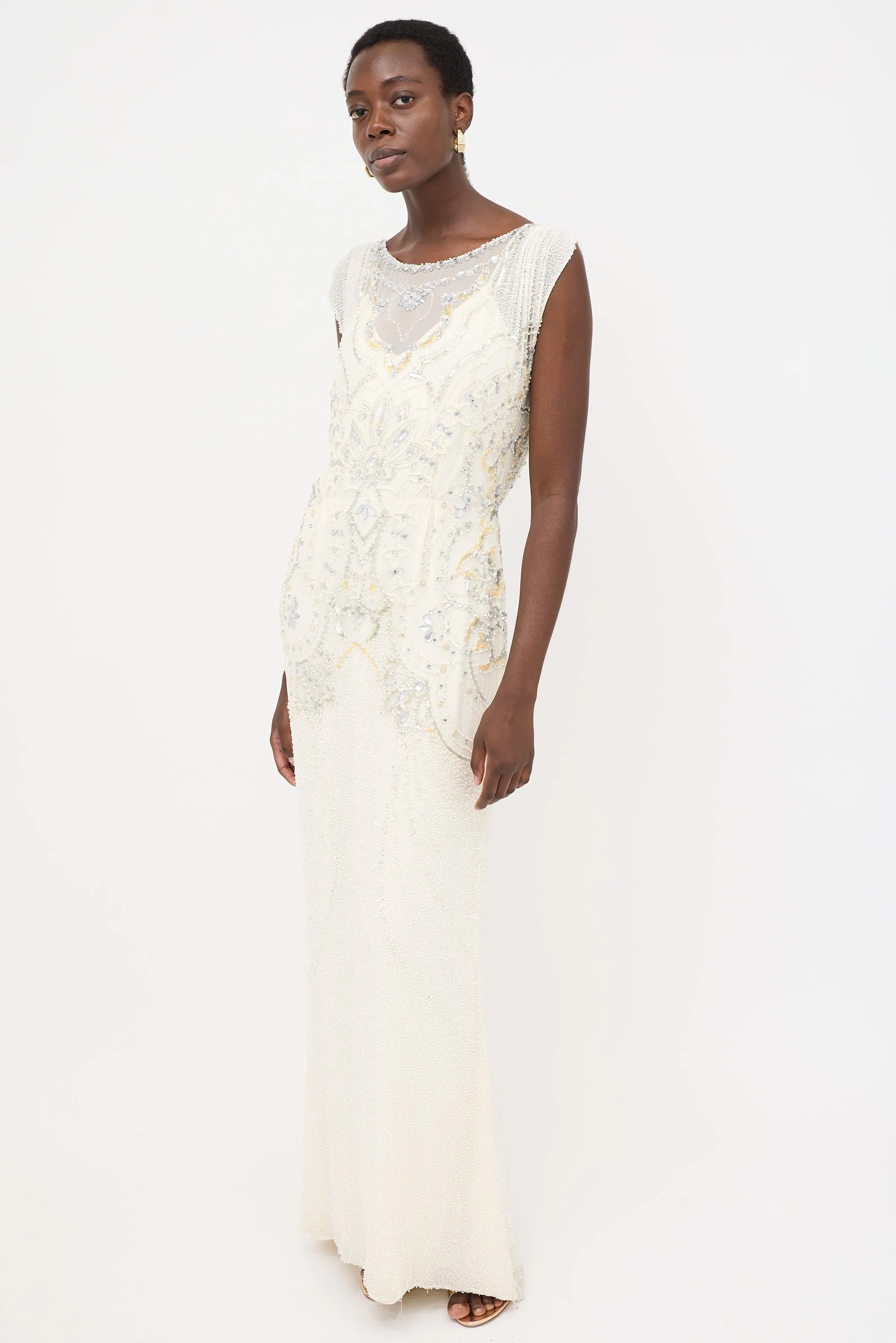 Silk Embellished Dress sold by VSP Consignment product image thumbnail 4