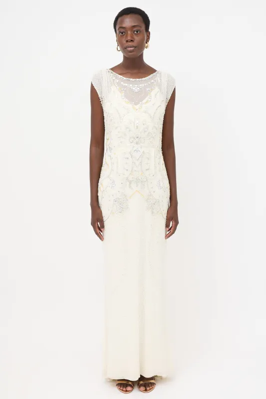 Silk Embellished Dress sold by VSP Consignment