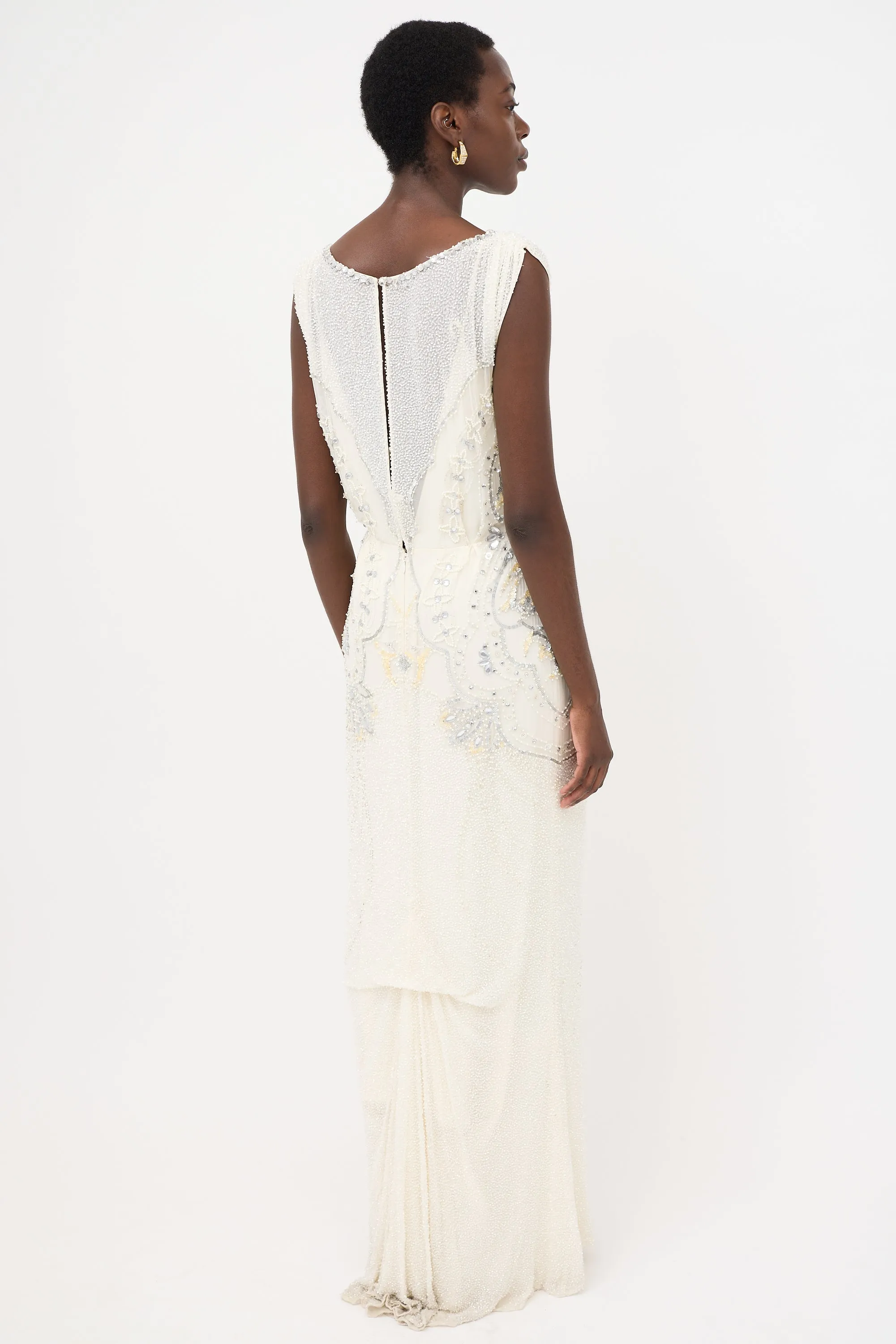 Silk Embellished Dress sold by VSP Consignment product image thumbnail 5