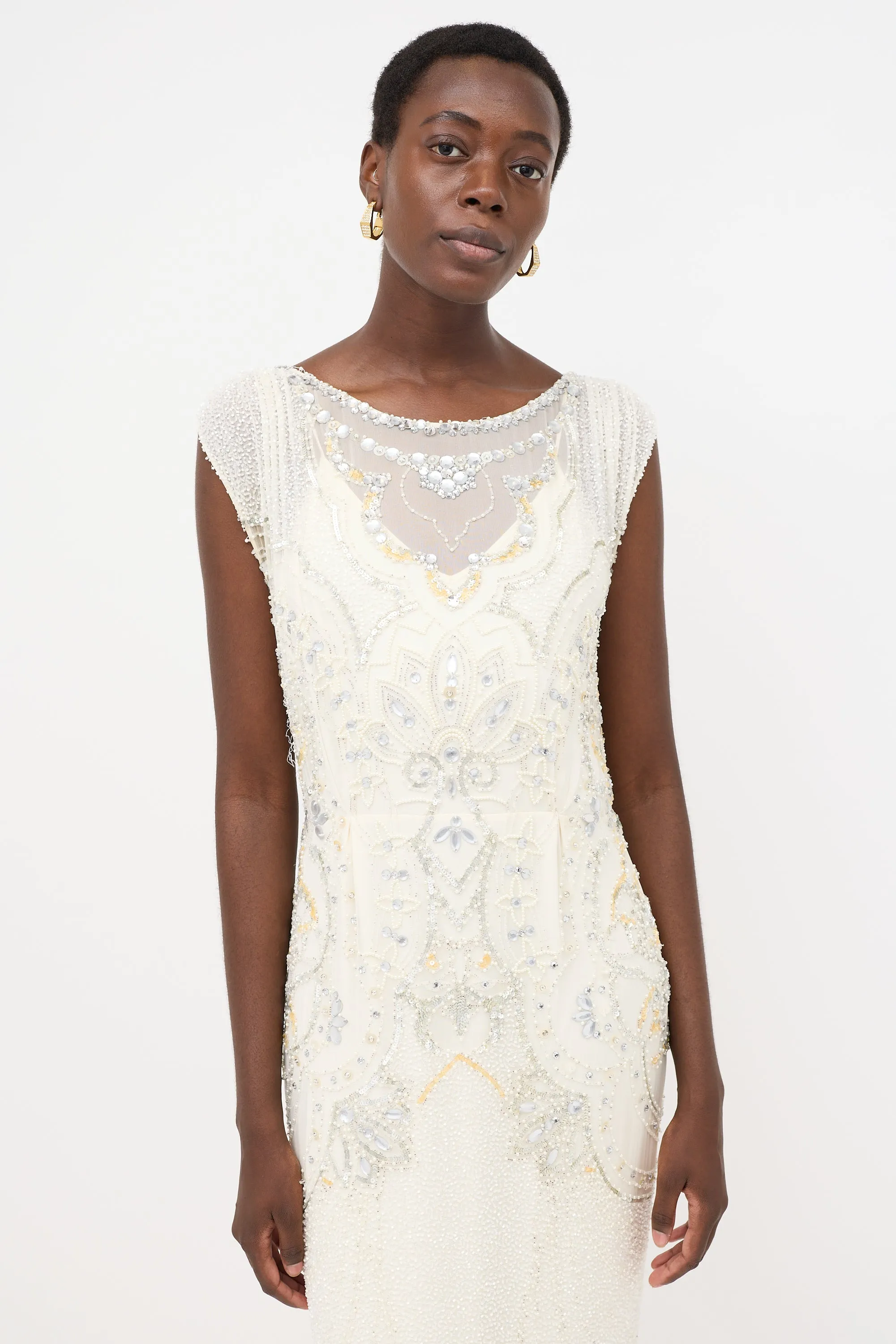 Silk Embellished Dress sold by VSP Consignment product image thumbnail 2