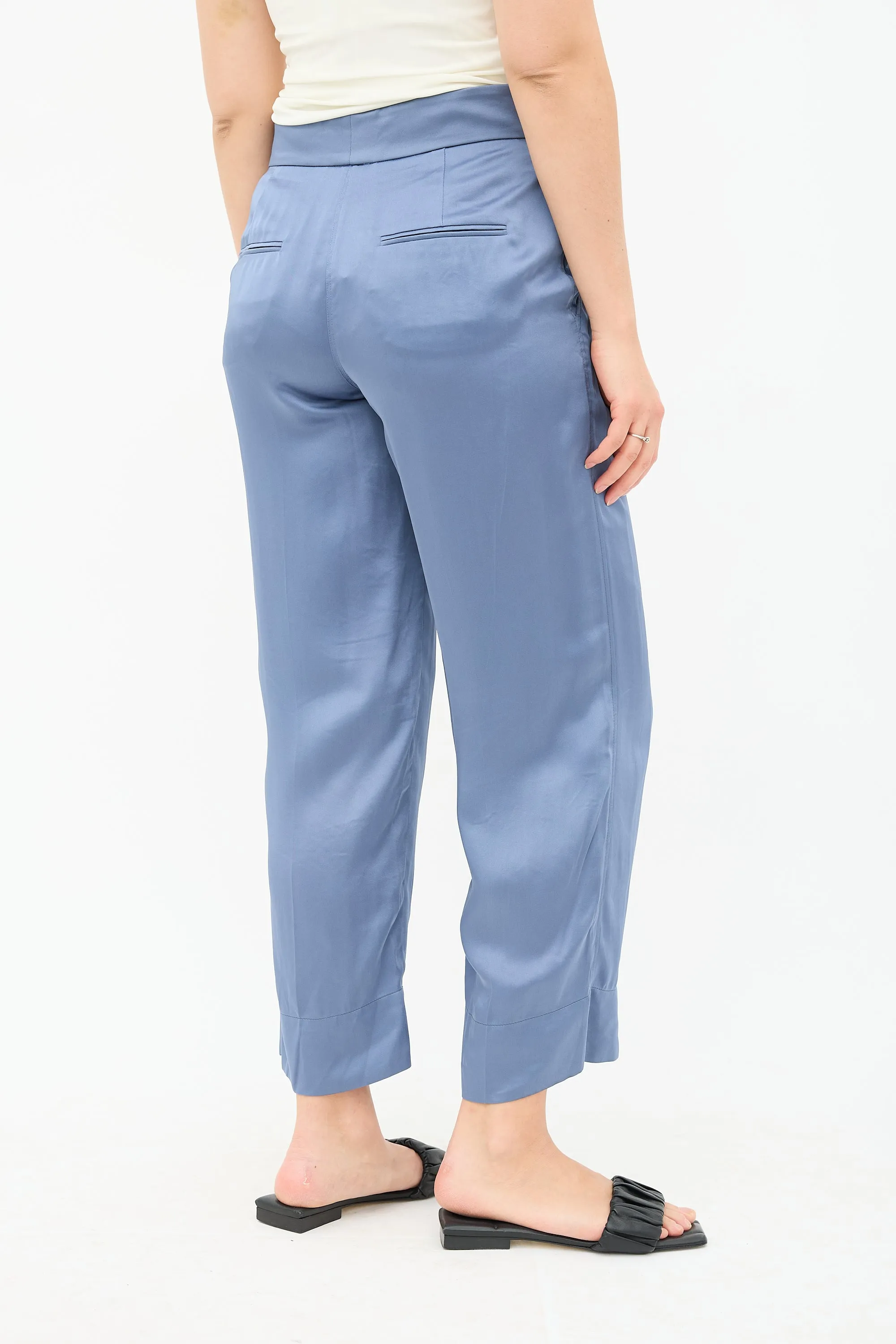 Satin Cropped Trouser sold by VSP Consignment product image thumbnail 5