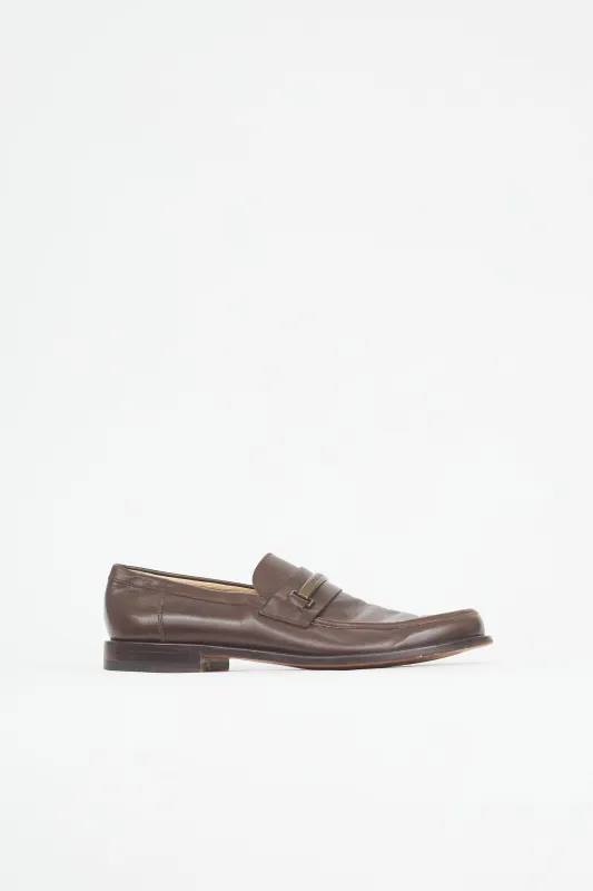 Leather Logo Bar Loafer sold by VSP Consignment