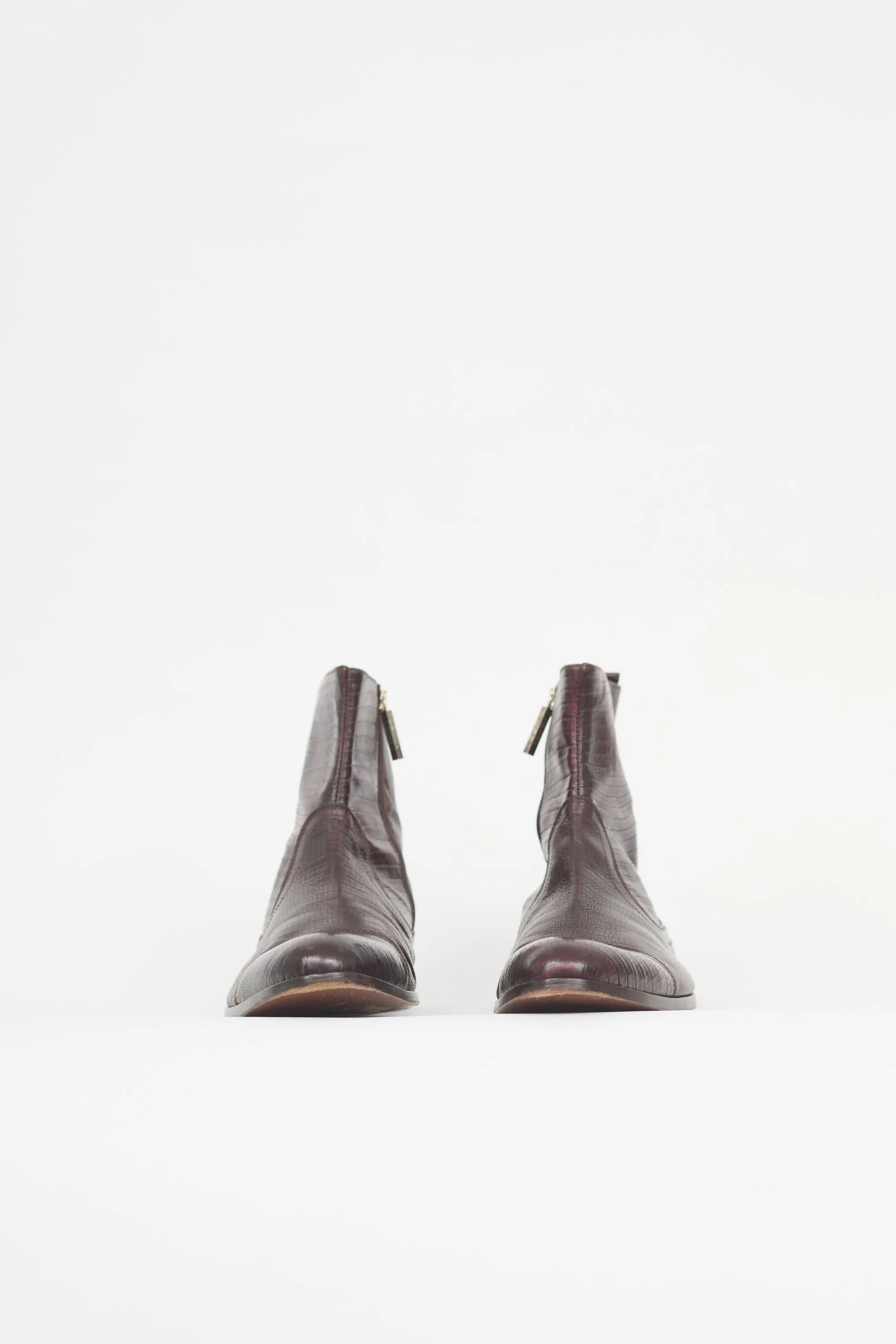 Embossed Leather Boot sold by VSP Consignment product image thumbnail 3