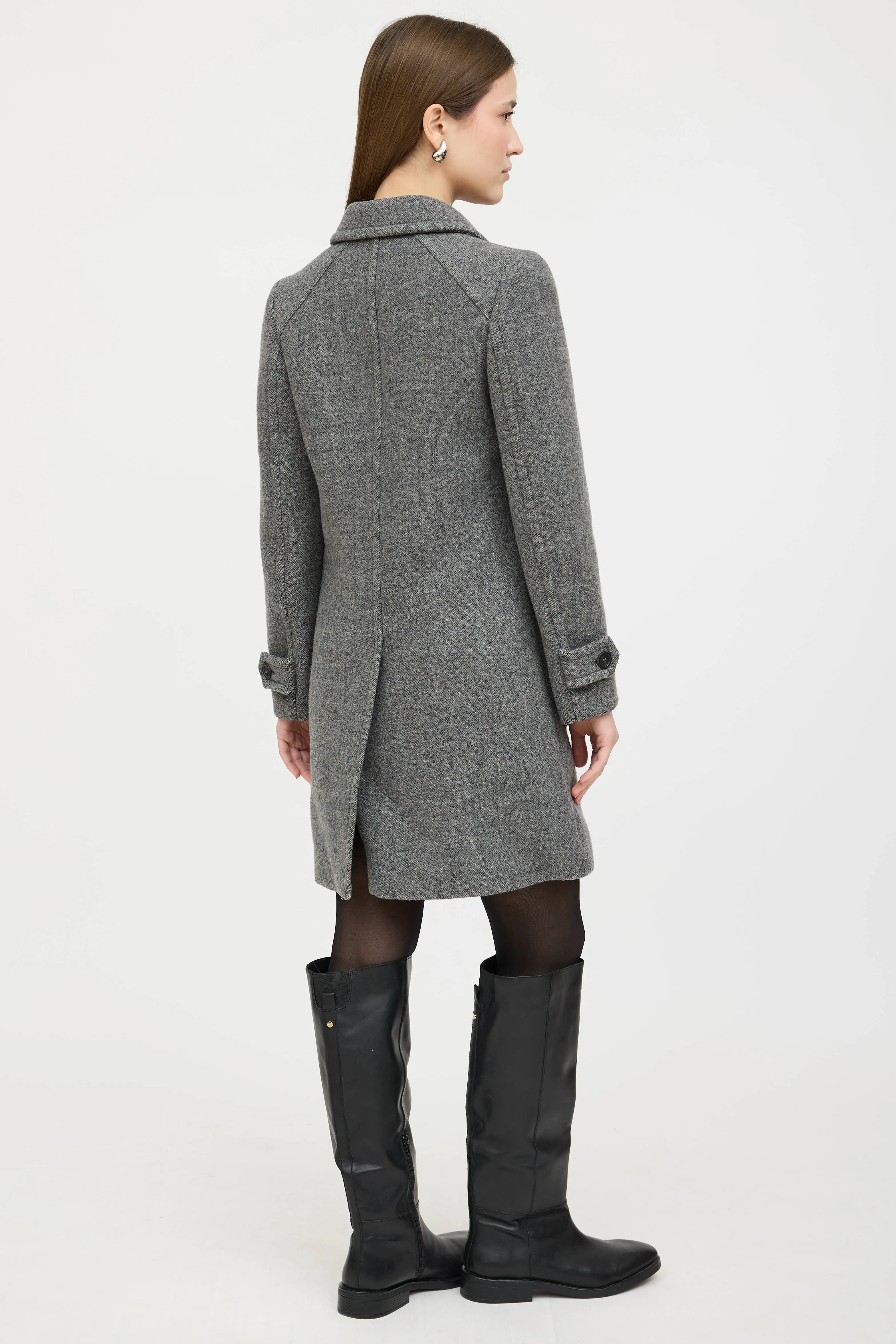 2014 Wool Pointed Collar Coat sold by VSP Consignment product image thumbnail 4