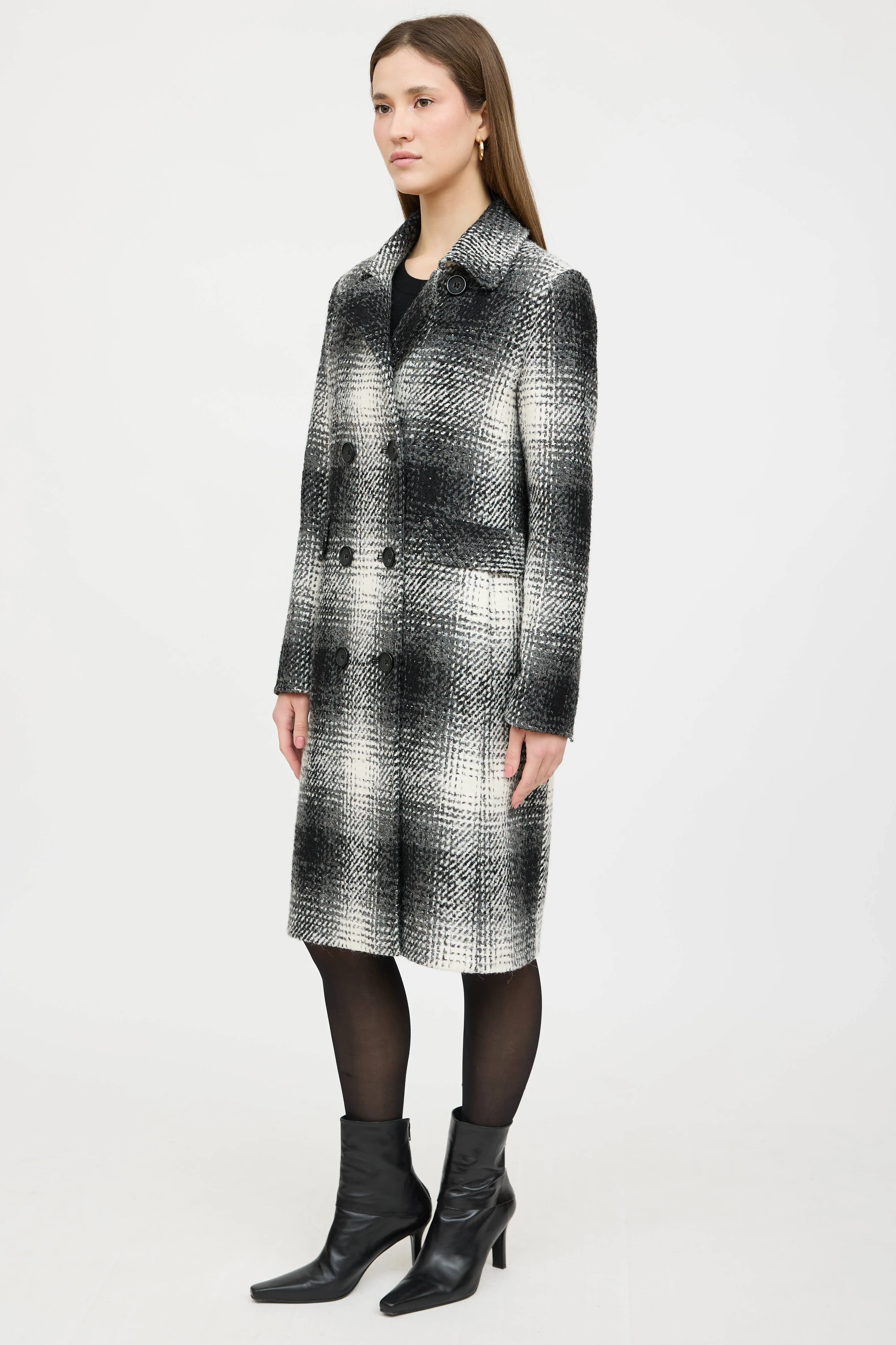 Plaid Woven Coat sold by VSP Consignment product image thumbnail 3