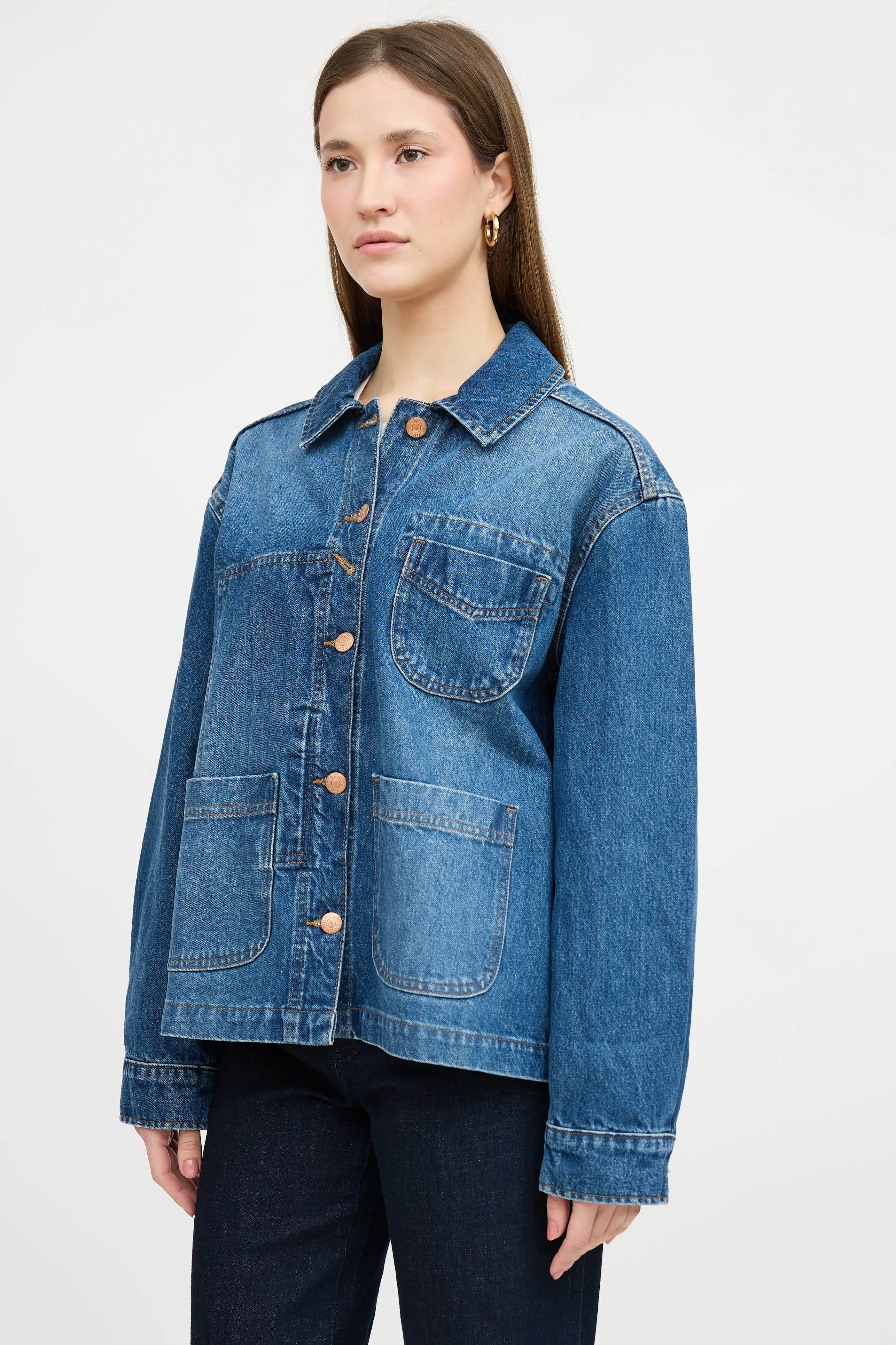 Denim Chore Jacket sold by VSP Consignment product image thumbnail 3