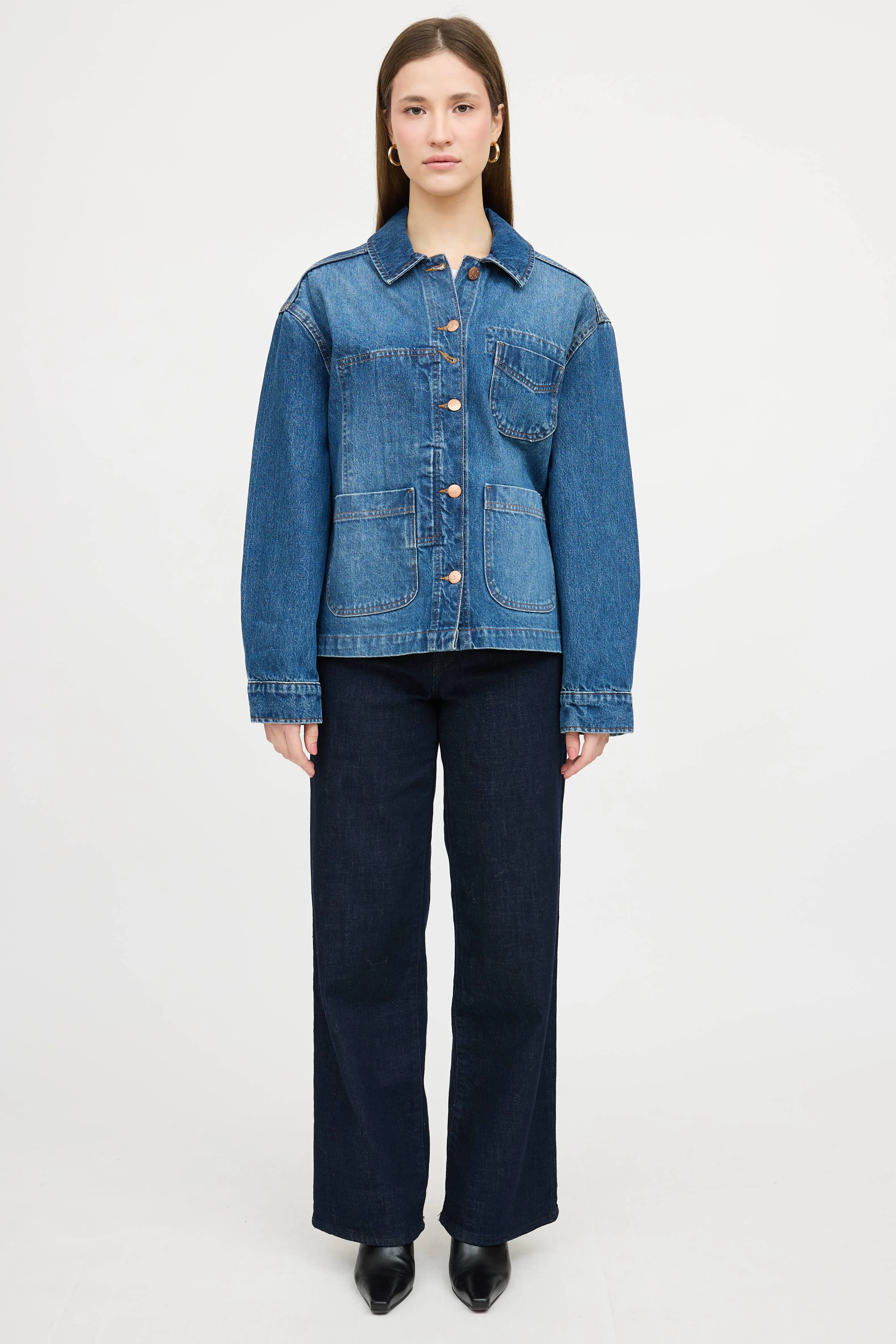Denim Chore Jacket sold by VSP Consignment product image thumbnail 2
