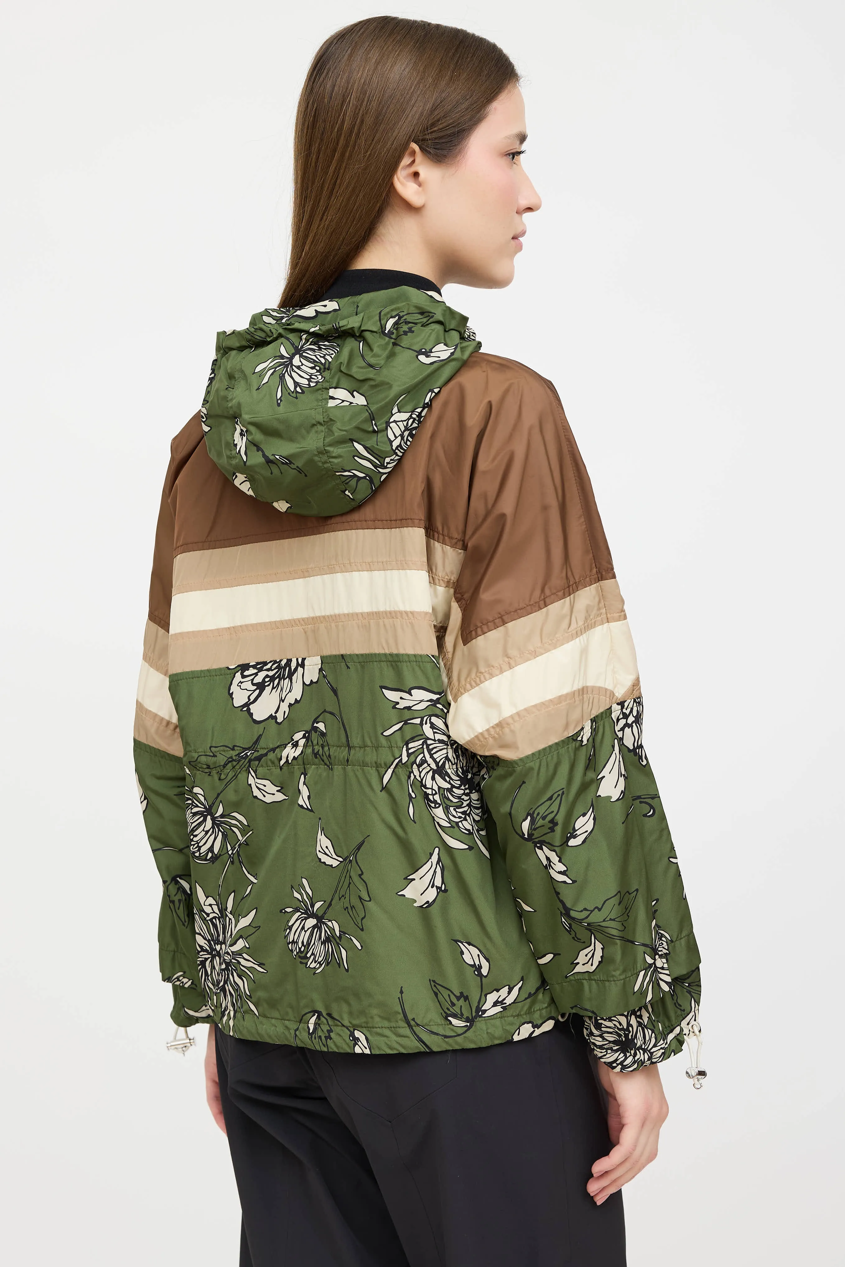 Pretoria Floral Hooded Nylon Jacket sold by VSP Consignment product image thumbnail 4
