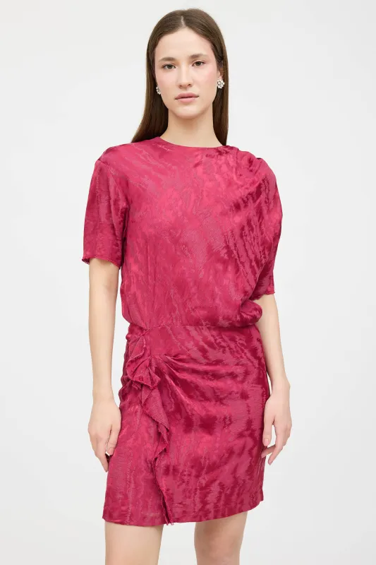 Satin Textured Midi Dress sold by VSP Consignment