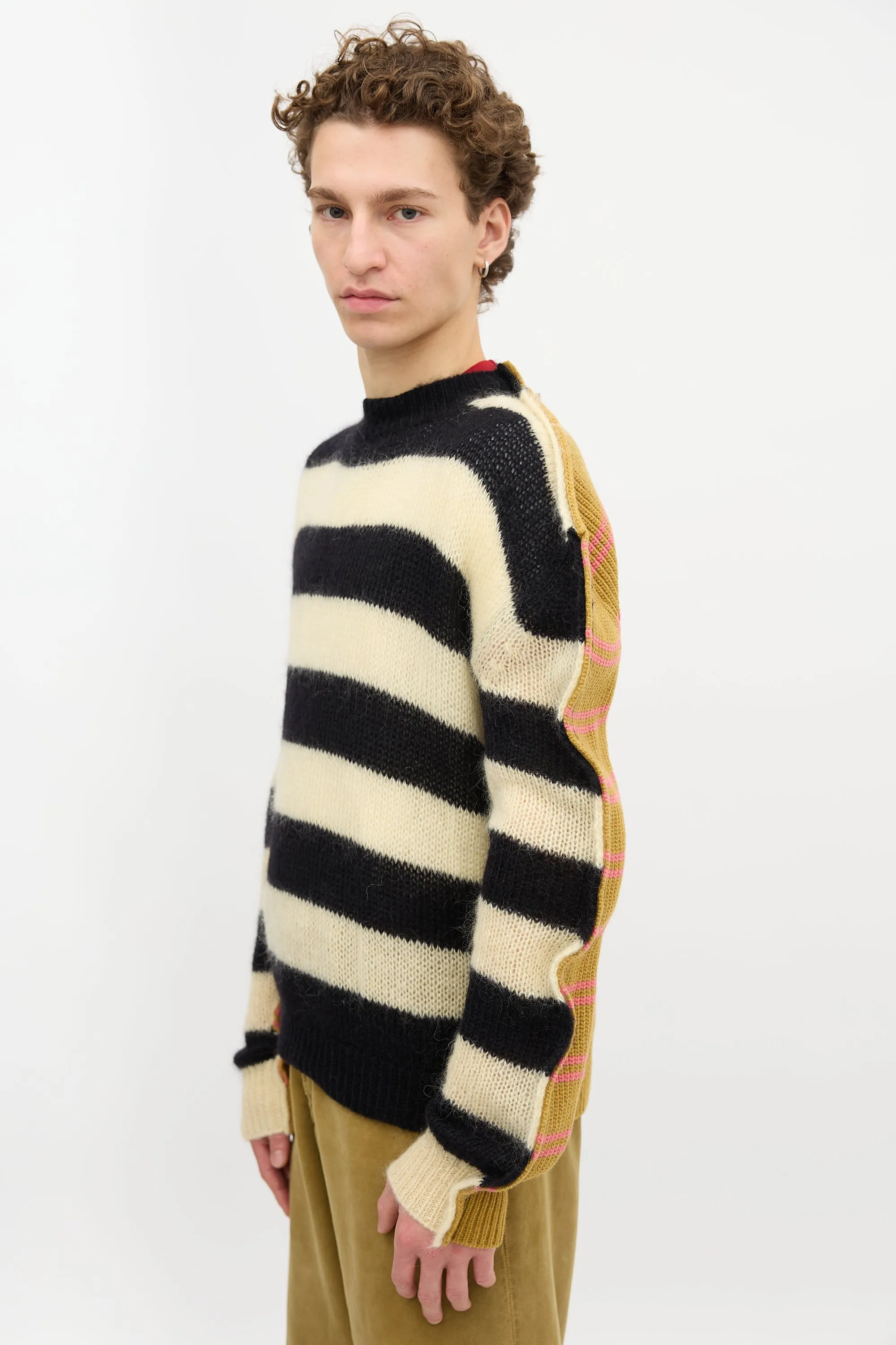 Striped Half and Half Sweater sold by VSP Consignment product image thumbnail 4