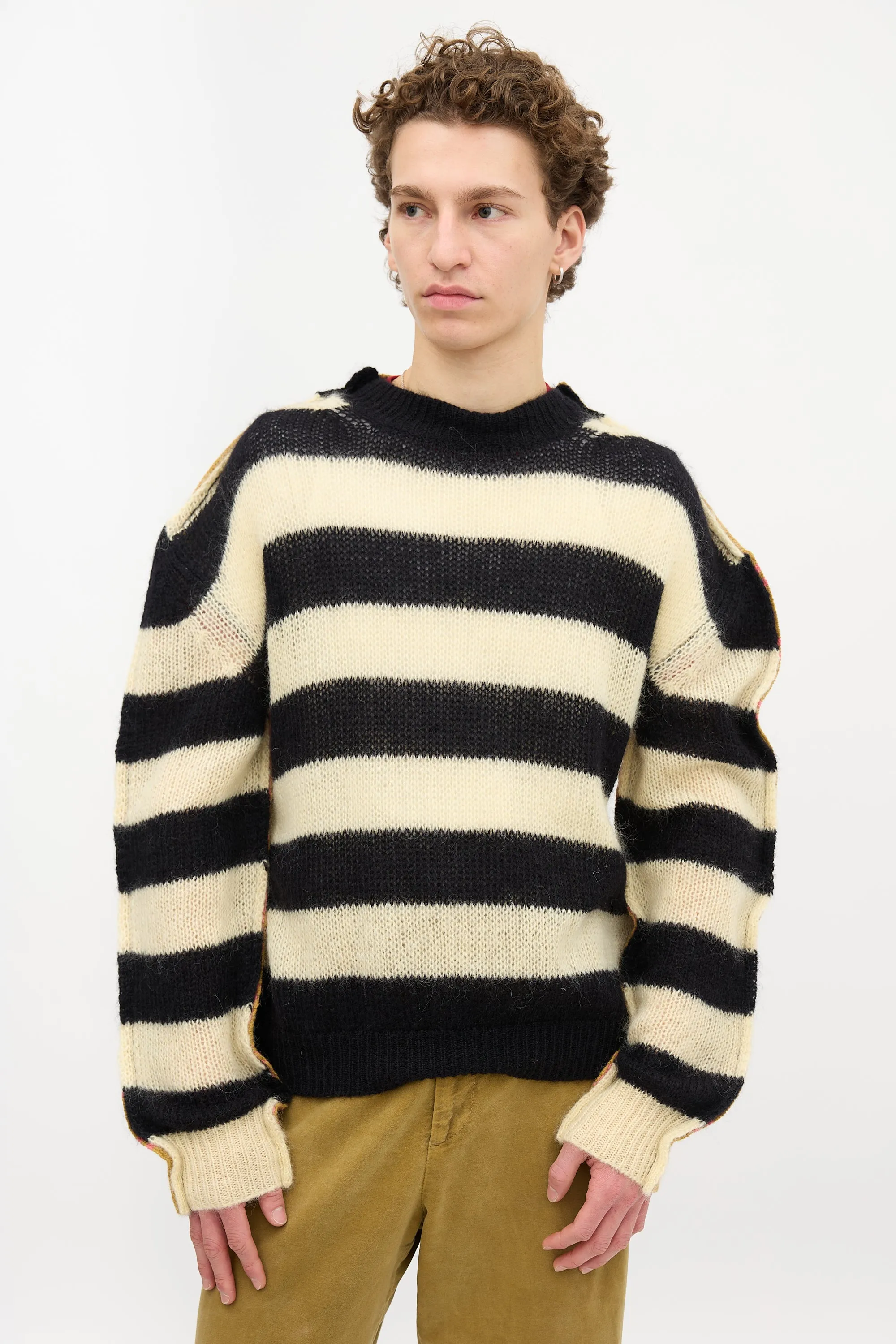 Striped Half and Half Sweater sold by VSP Consignment product image thumbnail 3
