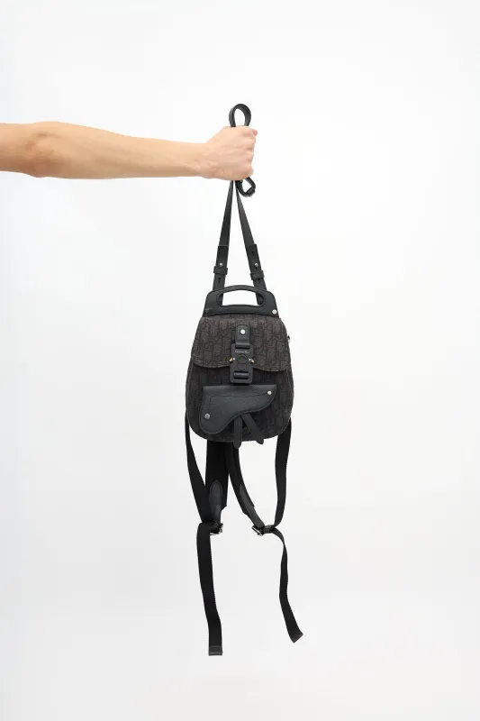 Oblique Mini Saddle Backpack made by Dior