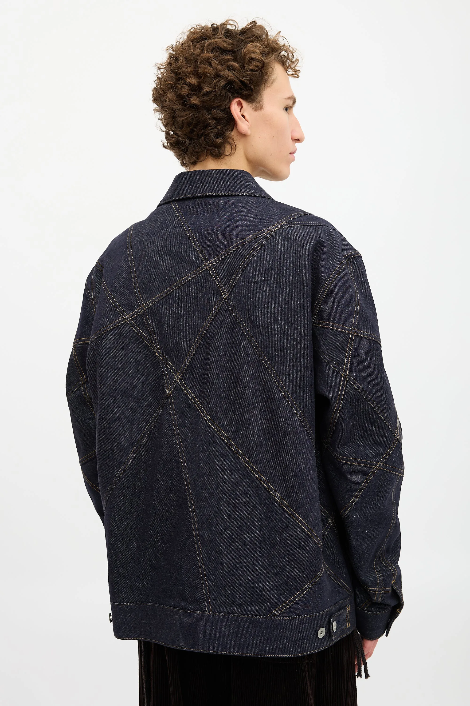 FW 2023 Patchwork Denim Jacket sold by VSP Consignment product image thumbnail 4