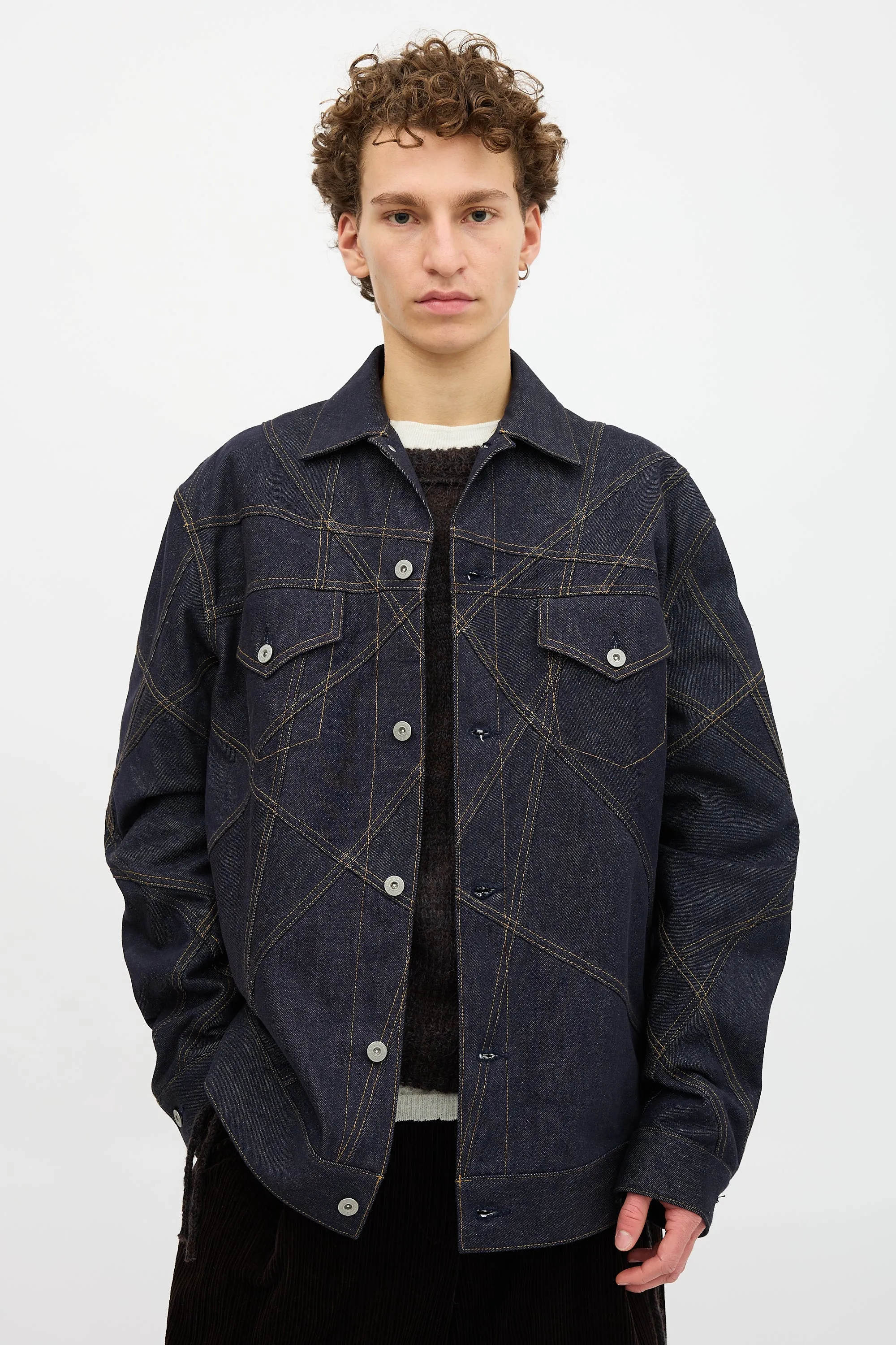 FW 2023 Patchwork Denim Jacket sold by VSP Consignment product image thumbnail 2