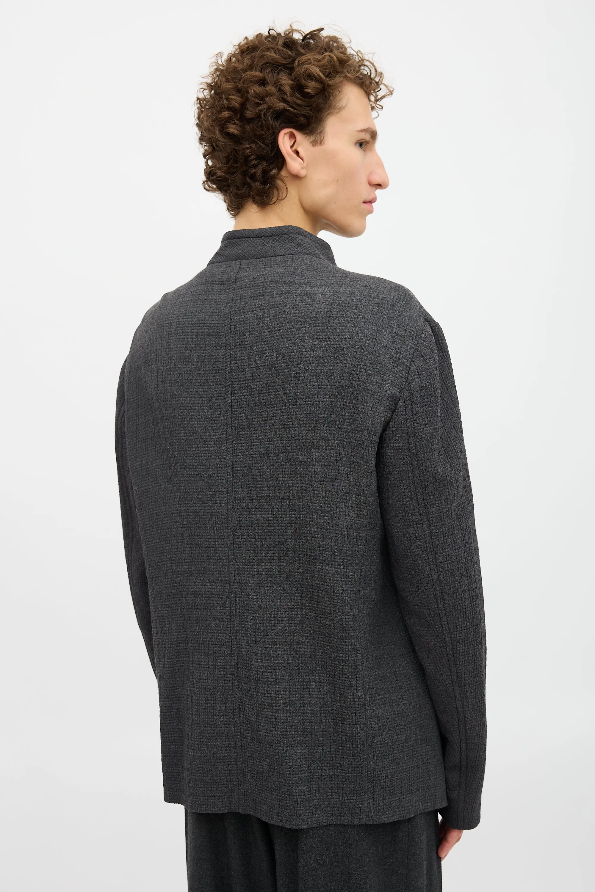 Puckered Stand Collar Jacket sold by VSP Consignment product image thumbnail 4