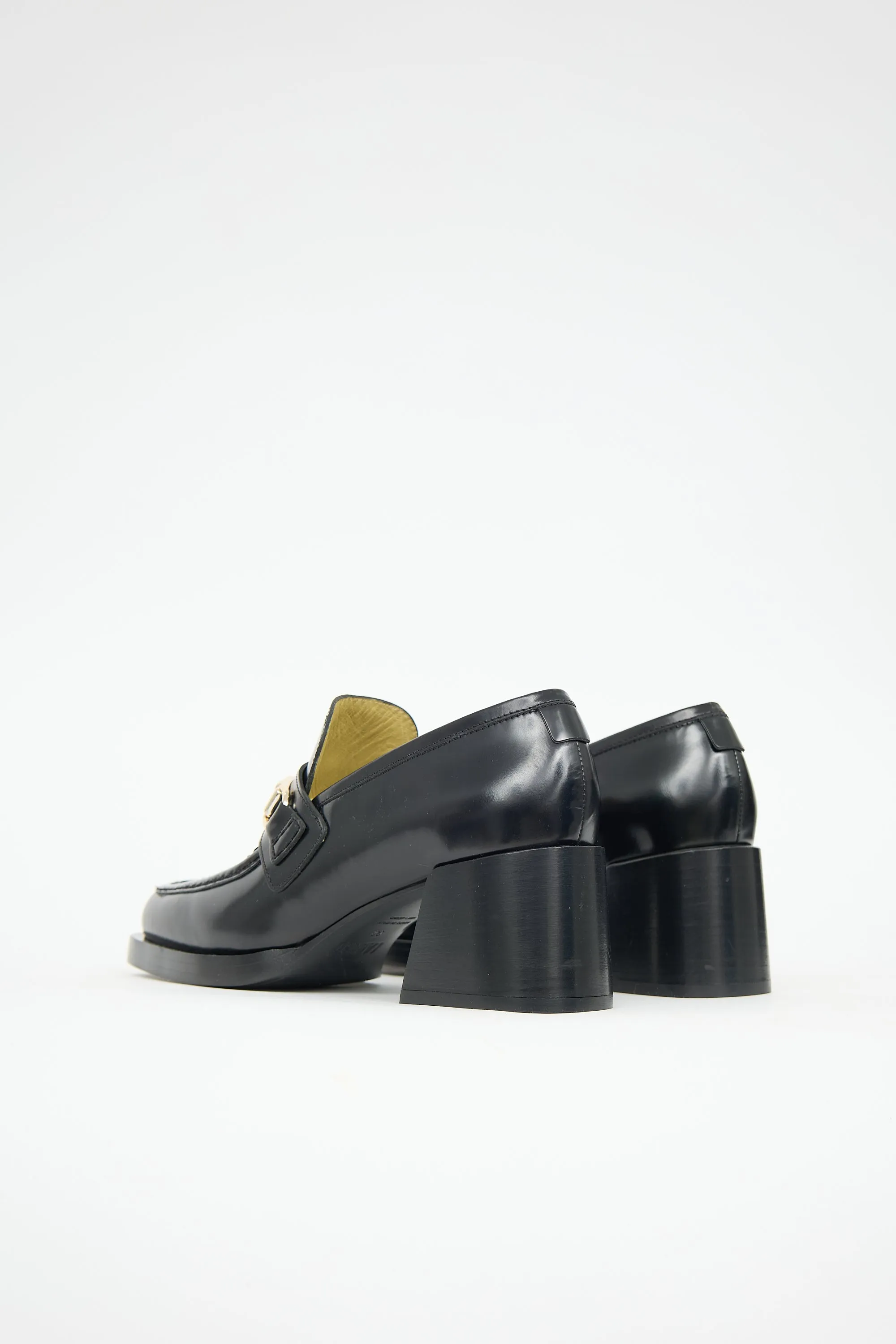 Leather Heeled Loafer sold by VSP Consignment product image thumbnail 4