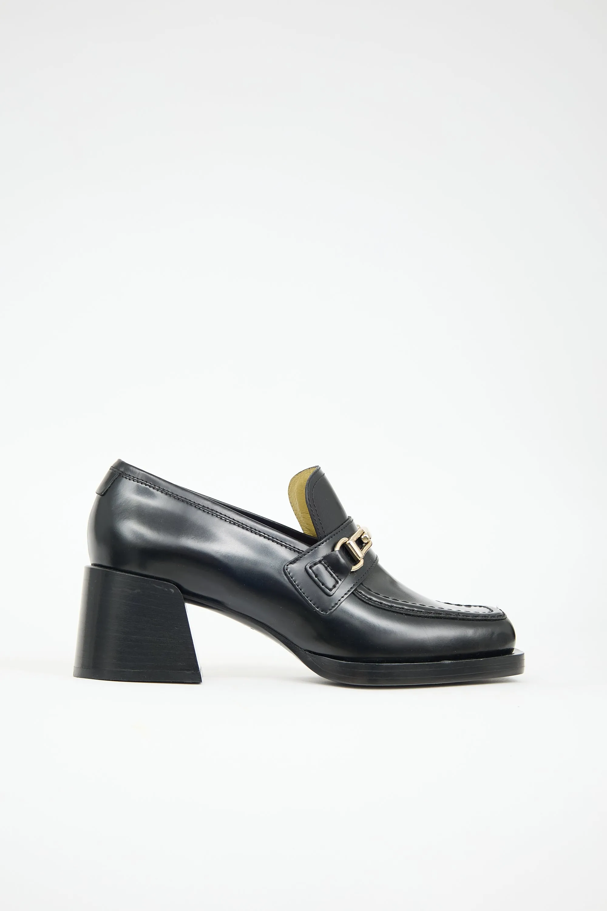 Leather Heeled Loafer sold by VSP Consignment