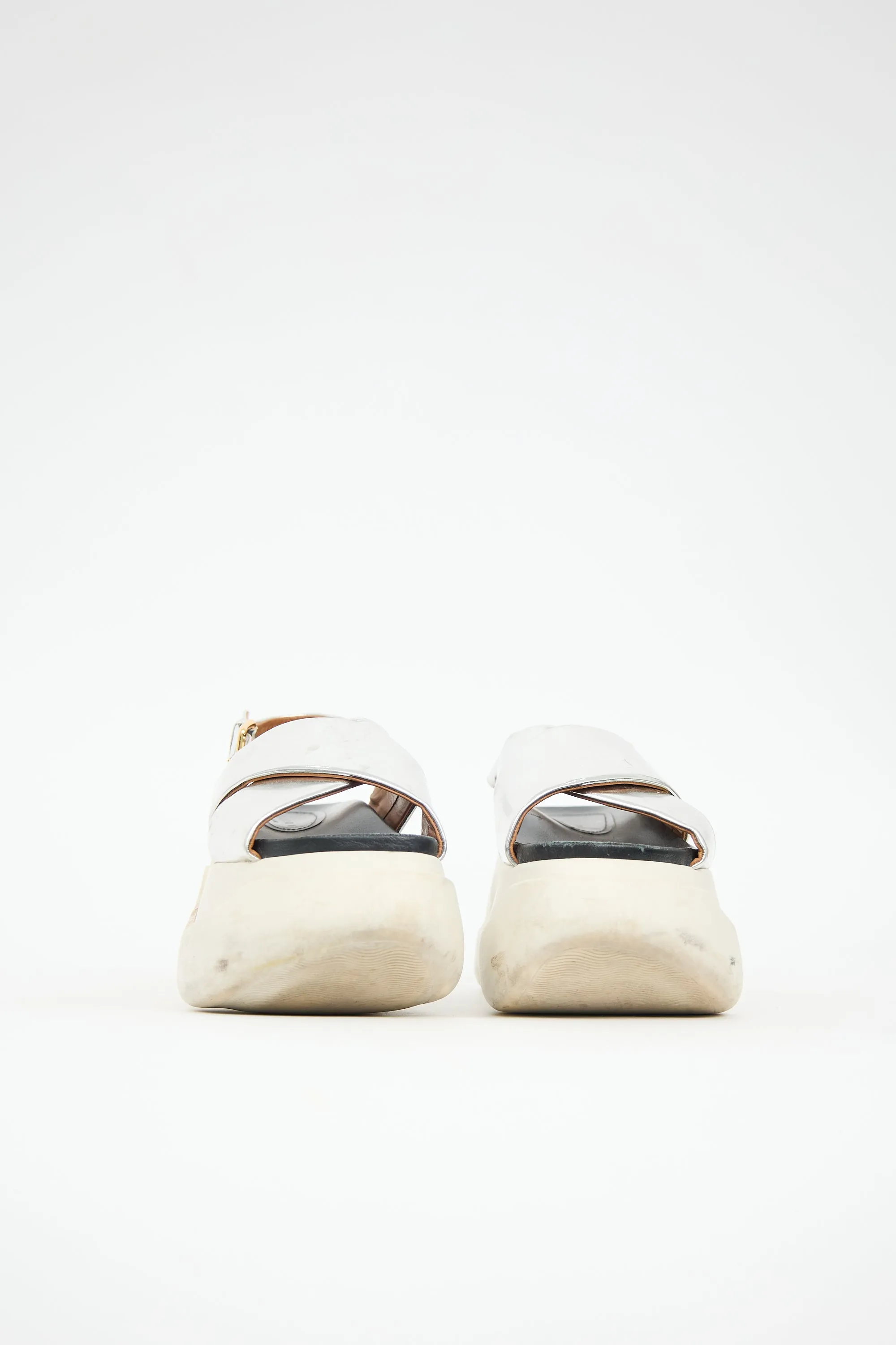 Mirrored Leather Fussbett Sandal sold by VSP Consignment product image thumbnail 3